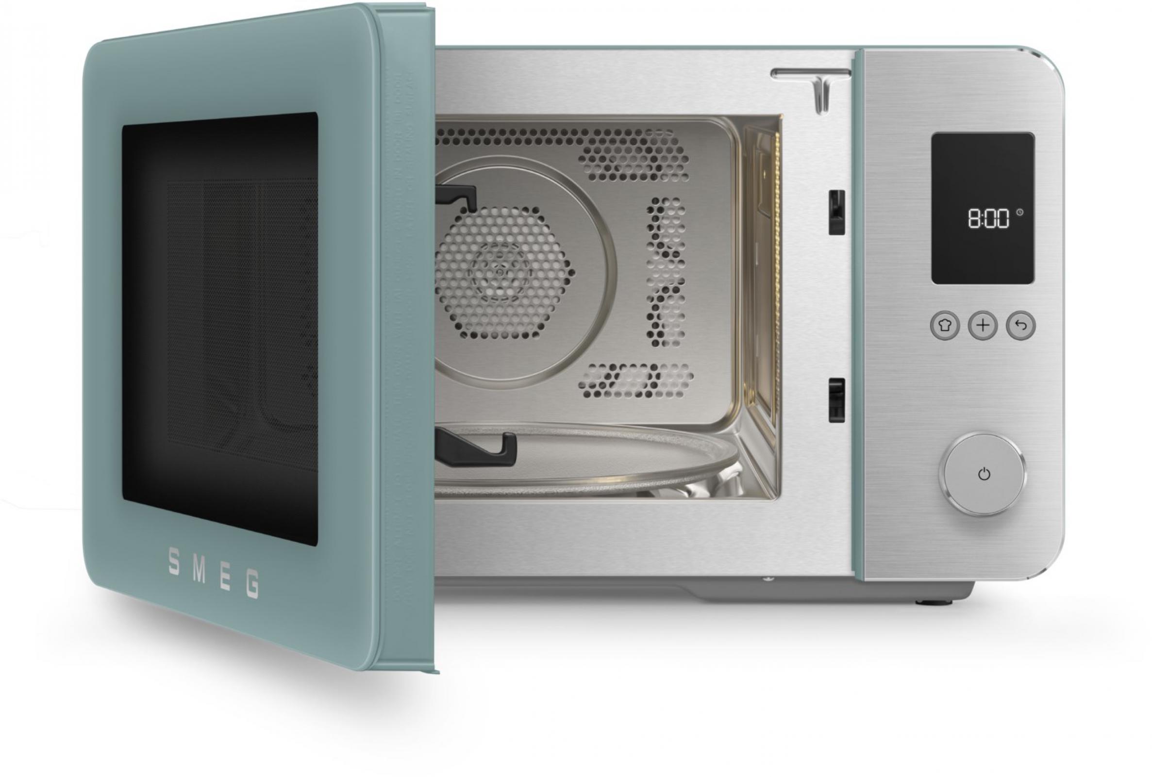 Smeg MOC02EGMEU Kombi-Tisch-Mikrowelle, Emerald Green, 9 Funktionen