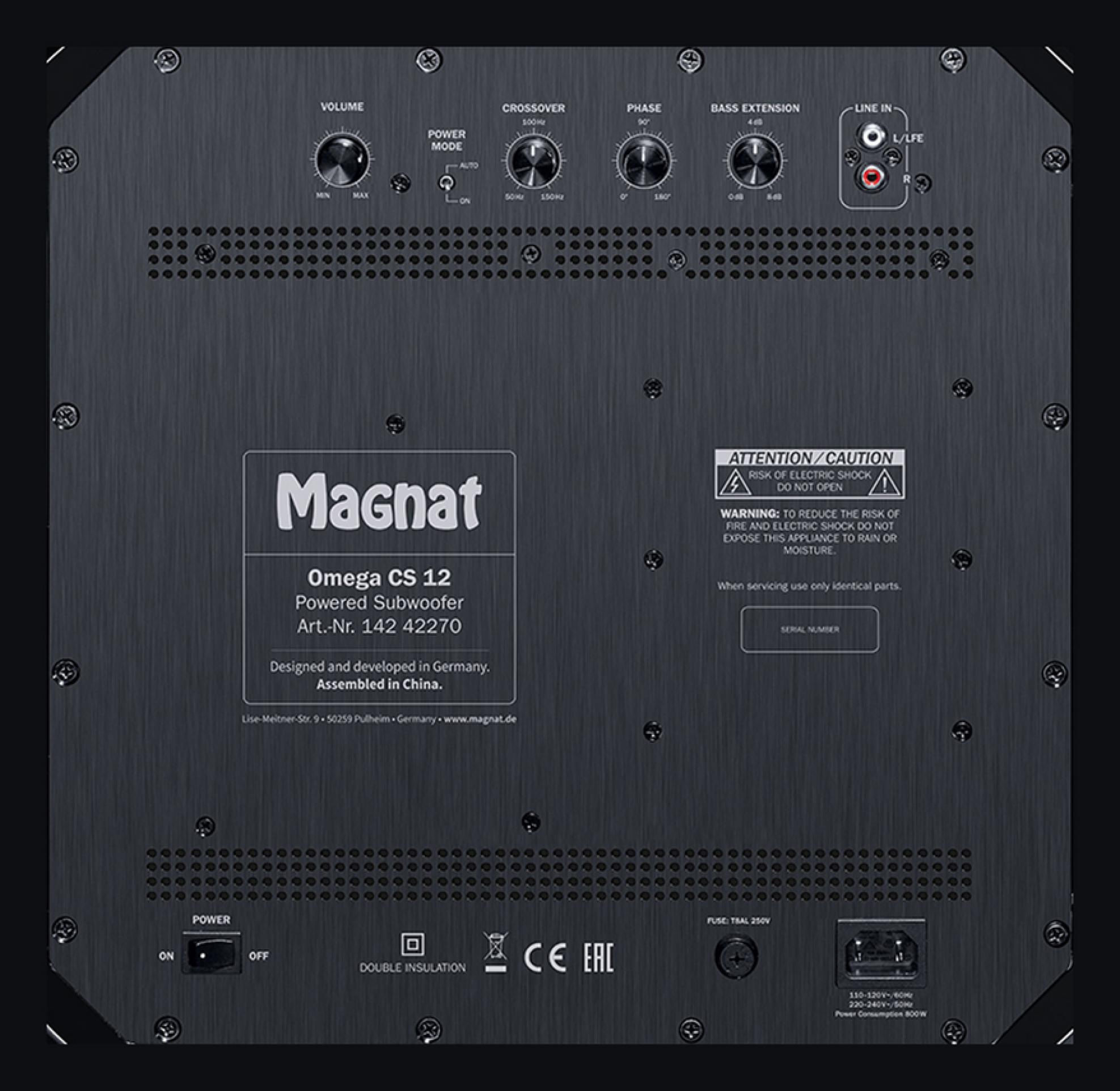 Magnat Omega CS 12 schwarz matt