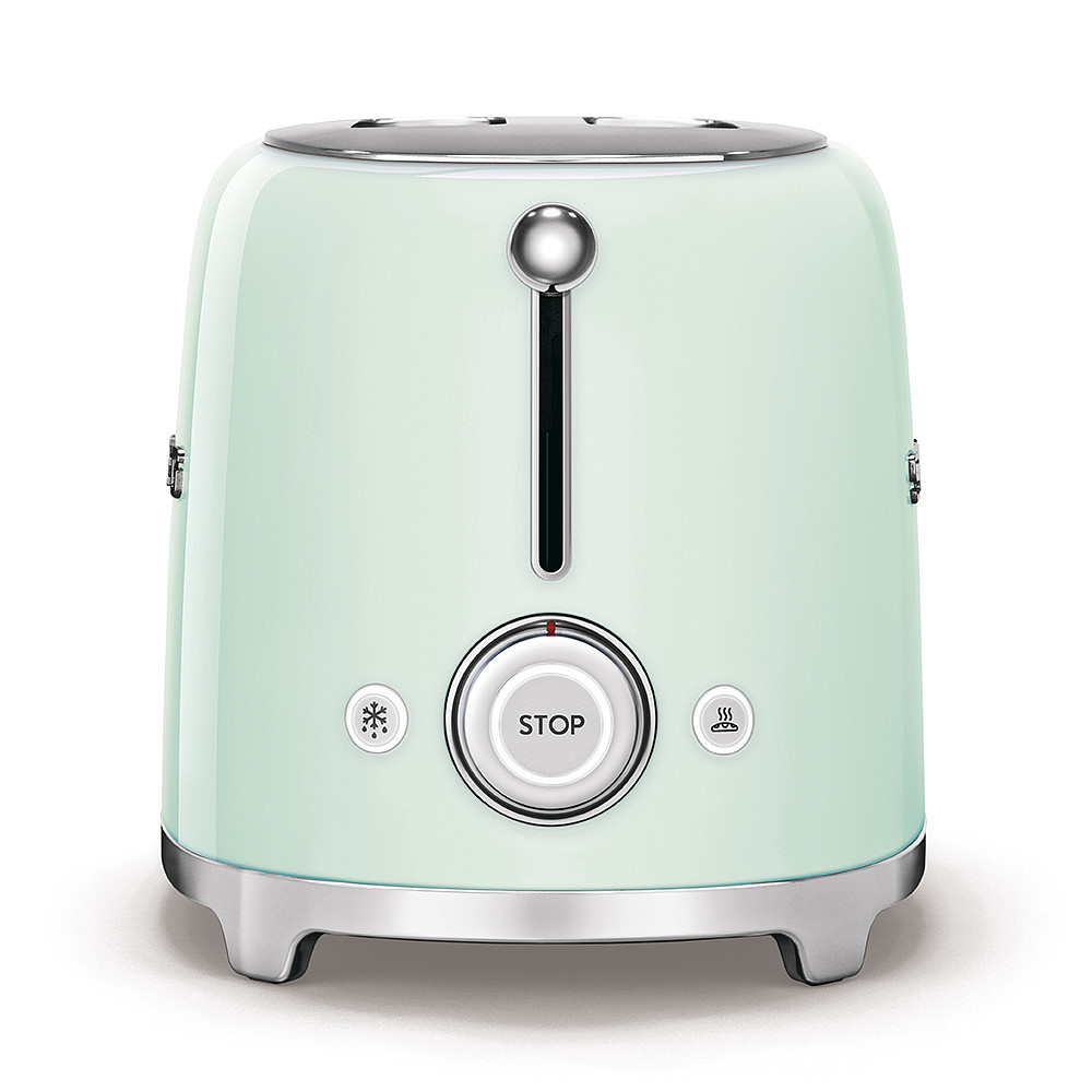 Smeg TSF01PGEU 2-Schlitz-Toaster Pastellgrün 50s Style kompakt