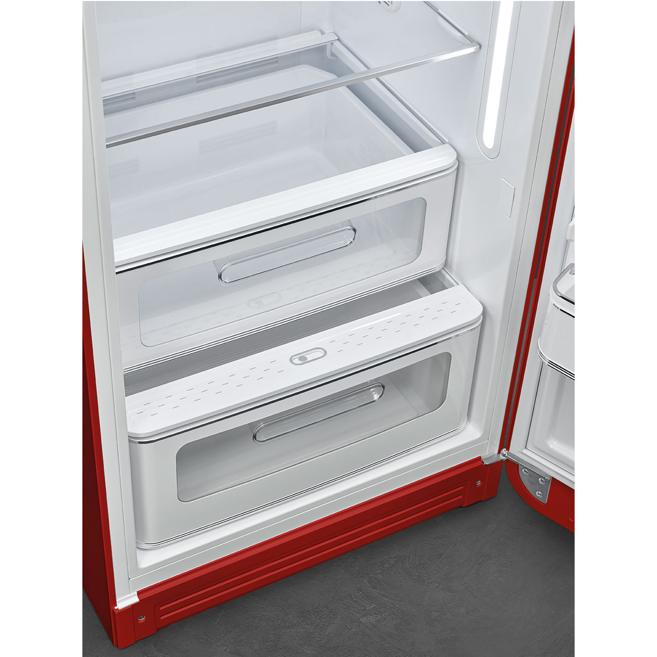 Smeg FAB28RRD6 Kühlschrank Rechtsanschlag Rot 50`s Style, 2026 Modell, EEK: C