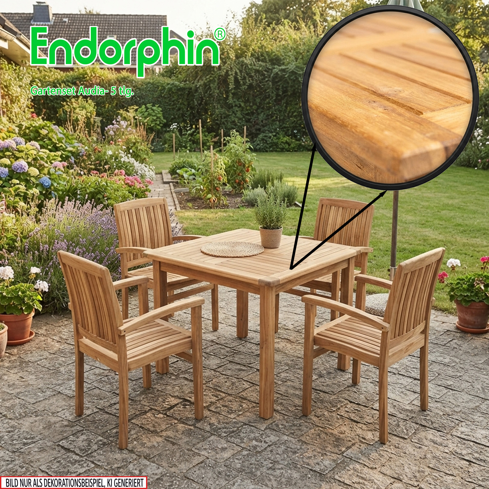 Endorphin Audia Gartenmöbel Set 5tlg.