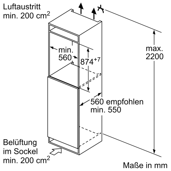Constructa CE521EFE0 Einbaugefrierschrank 87.4 x 55.8 cm