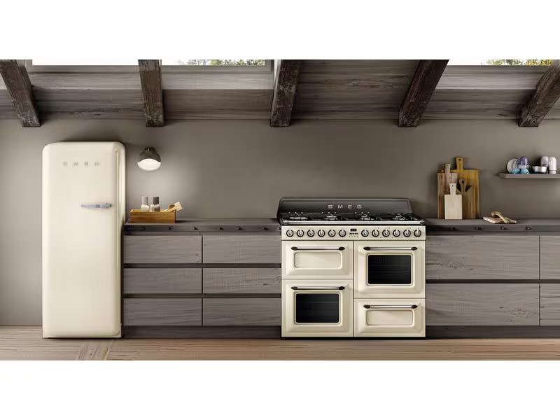 Smeg FAB28LCR6 Kühlschrank Linksanschlag Creme 50`s Style, 2026 Modell, EEK: C