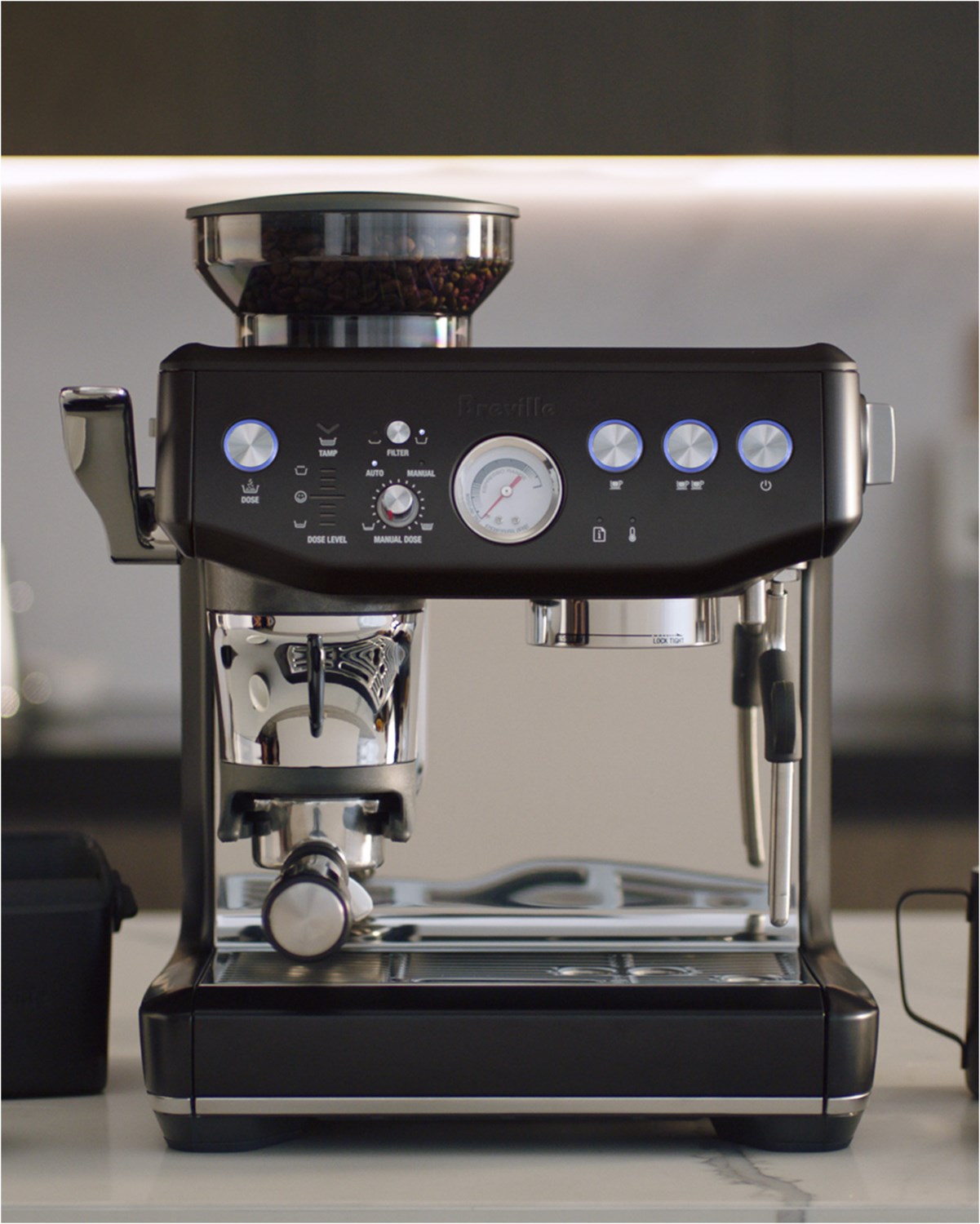 Sage SES876BTR4EEU1 BARISTA-DEAL The Barista Express Impress Mattschwarz Siebträgermaschine Aussteller