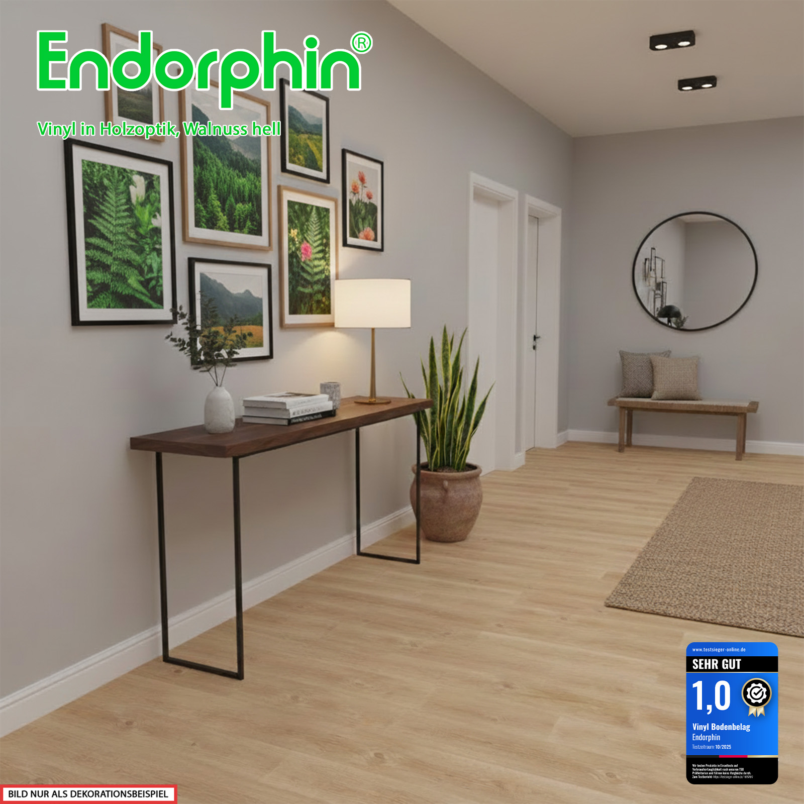 Endorphin Vinylboden selbstklebend in Holzoptik Walnuss  2,93qm