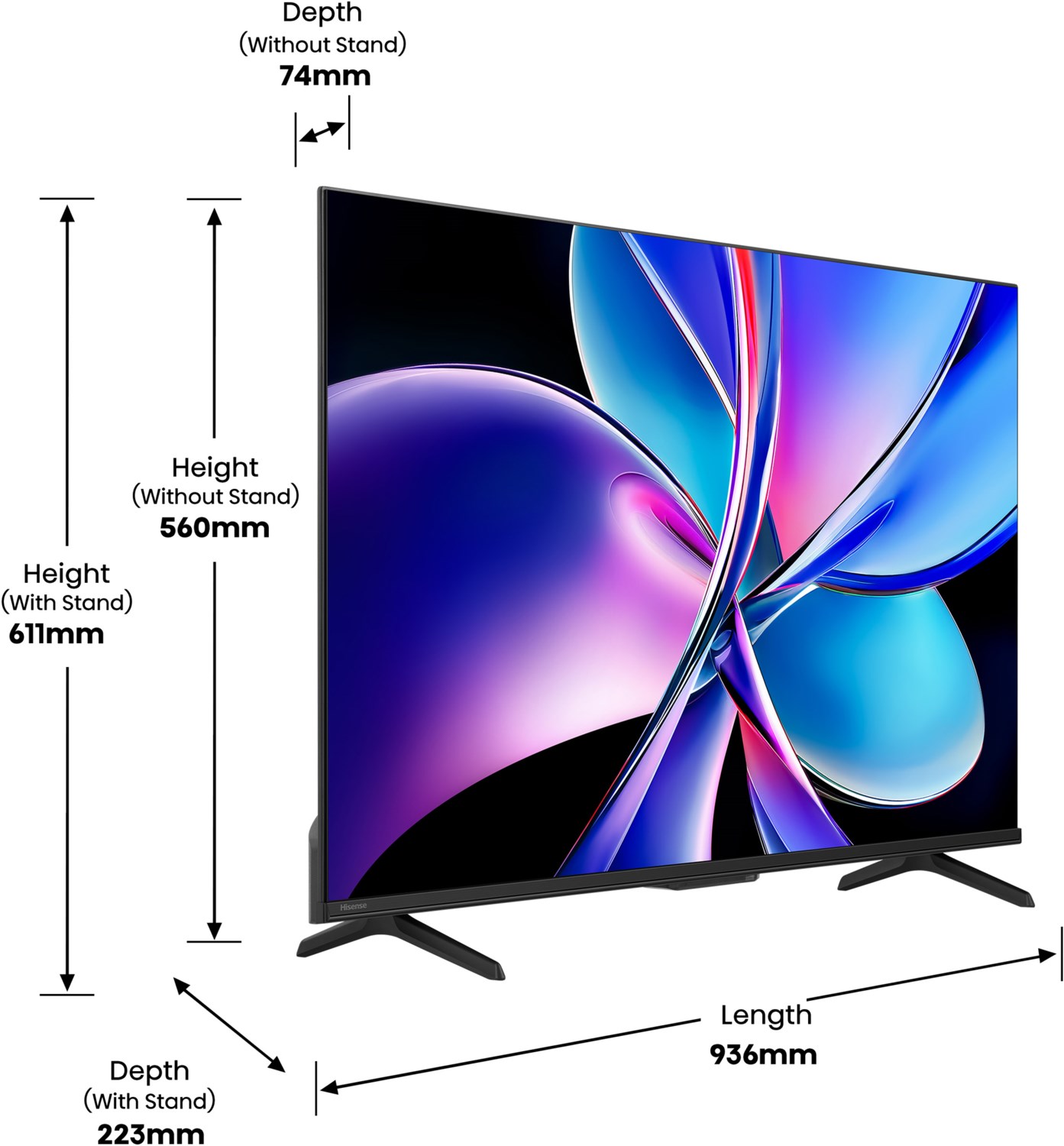 Hisense 43E77Q Pro QLED-TV 4K, Ultra HD, 144Hz, 43 Zoll