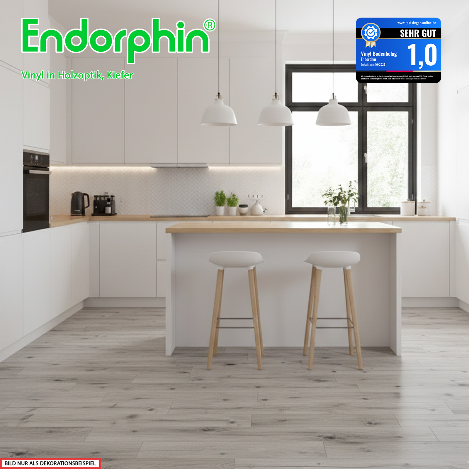 Endorphin Vinylboden selbstklebend in Holzoptik Kiefer 2,93qm