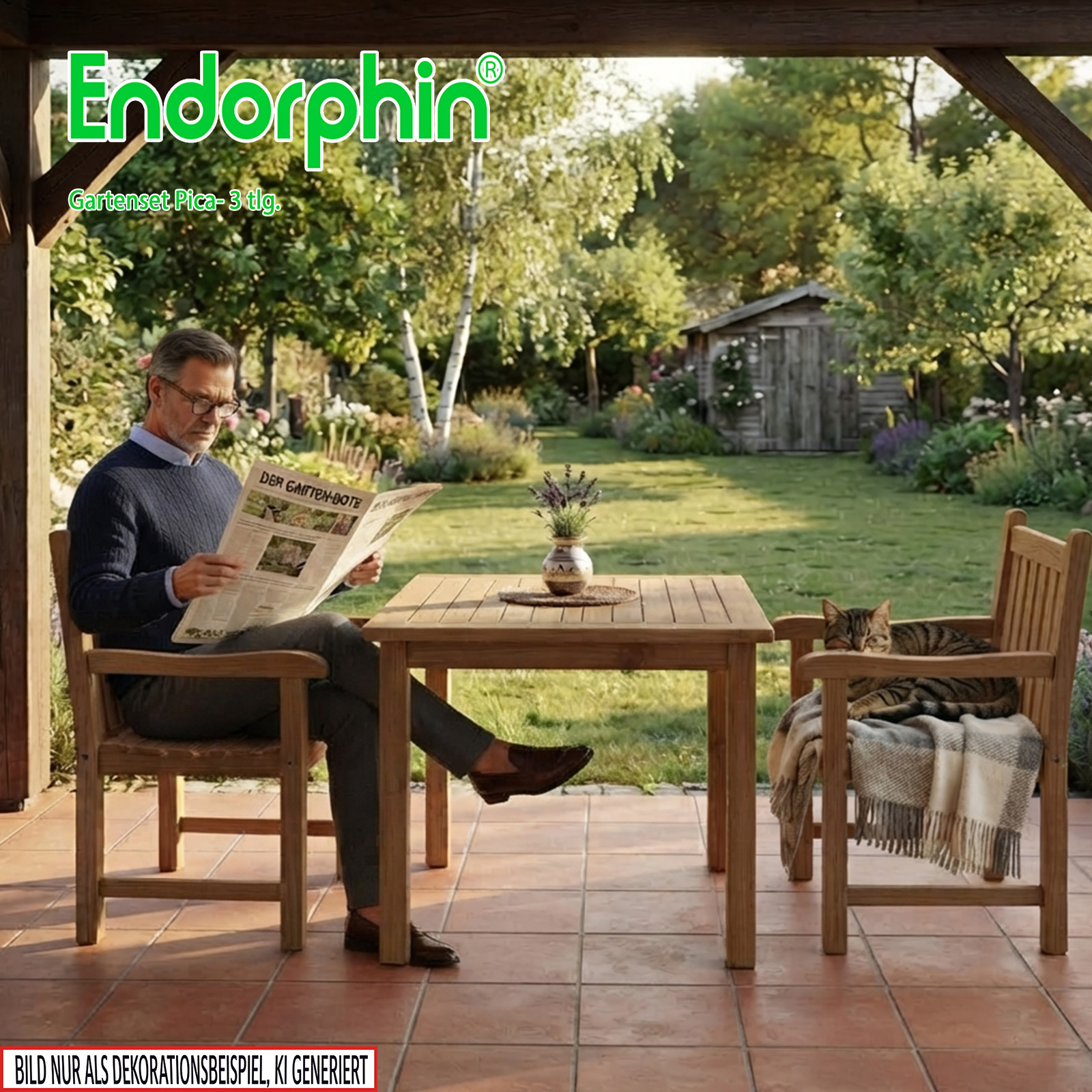 Endorphin Pica 3  Gartenmöbel Set 3tlg.