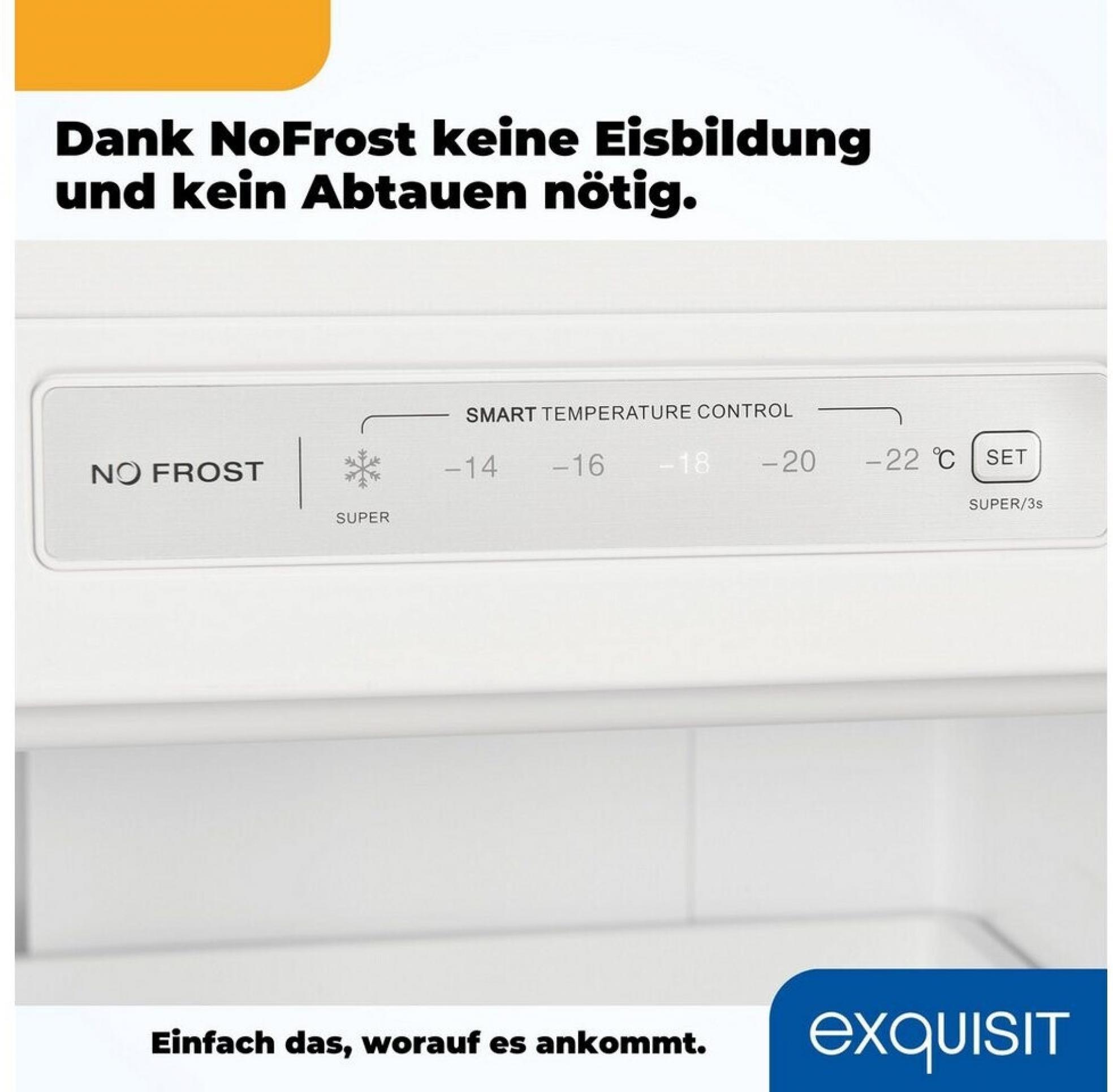 Exquisit GS231-NF-H-040D weiss | 161 Liter | Gefrierschrank
