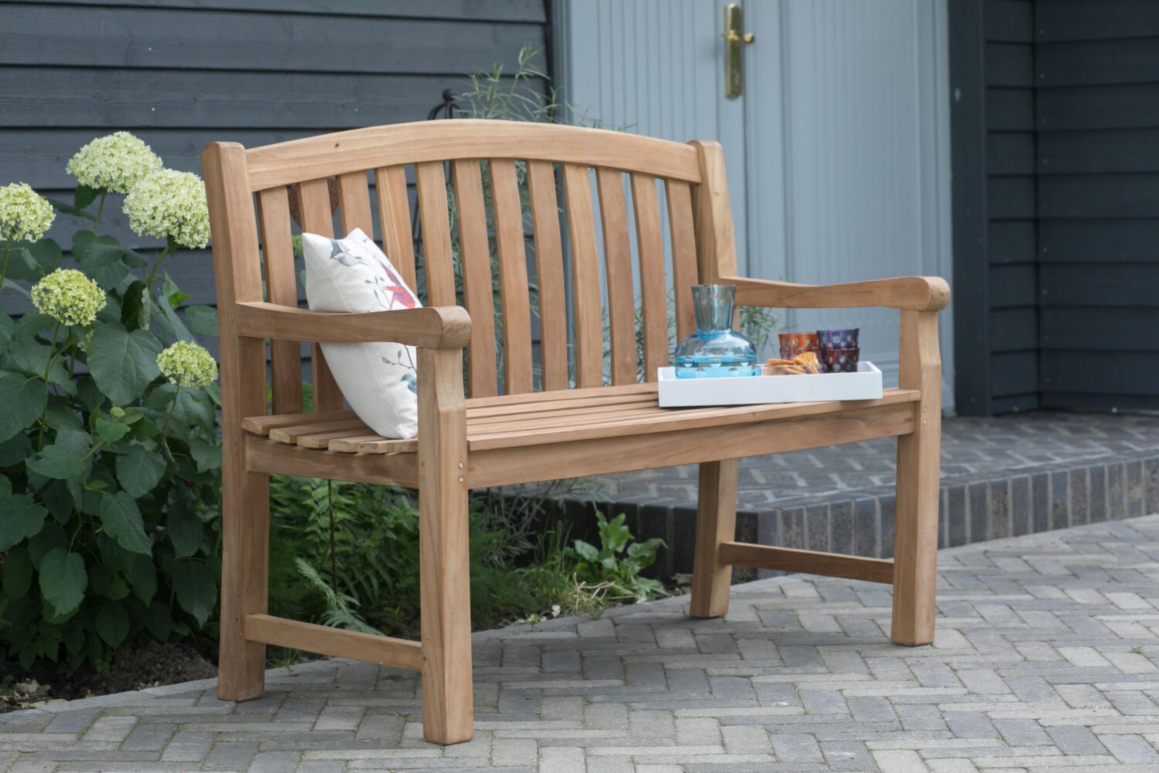 deVries Gartenbank "WOODIE" aus Teakholz 120cm