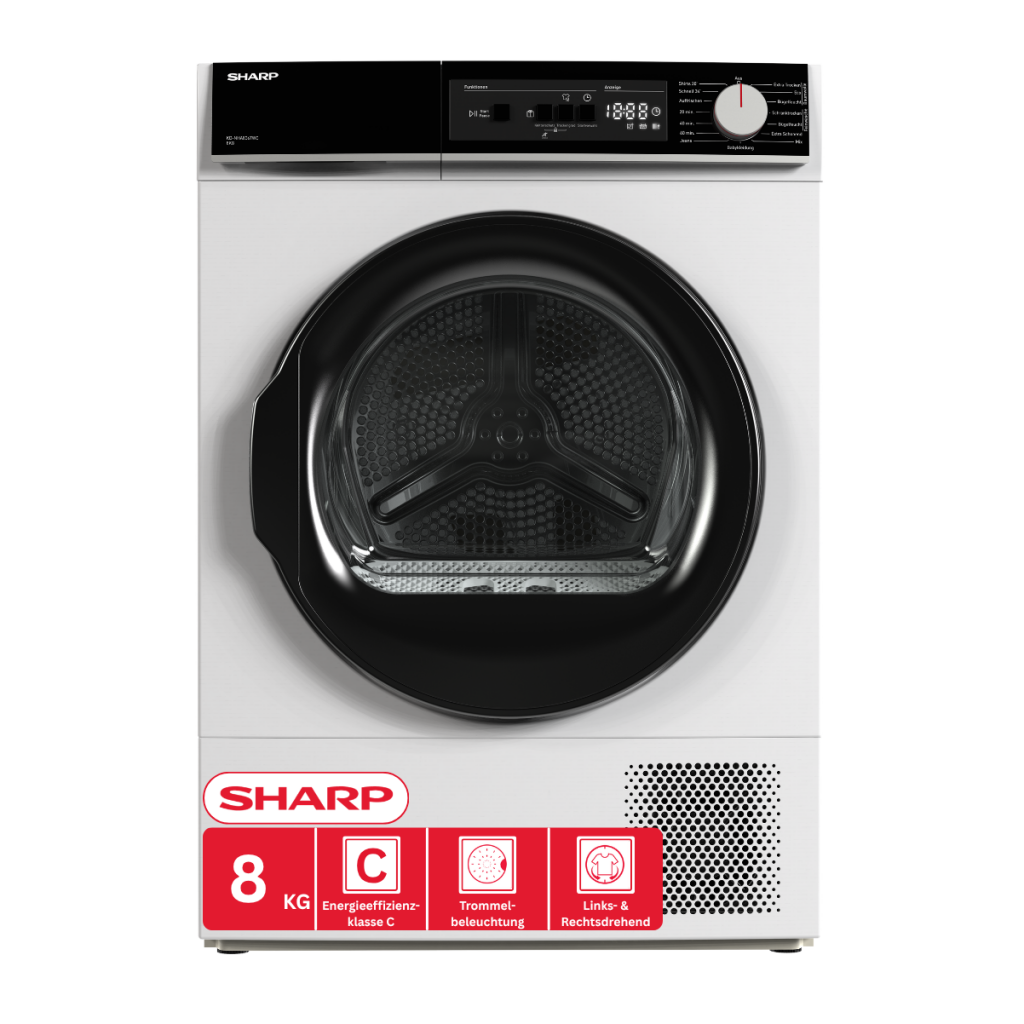 Sharp KD-NHA8G6TWC-DE Wäschetrockner 8kg