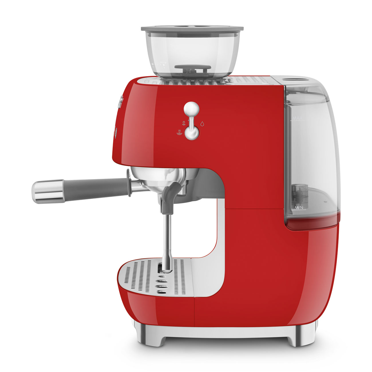 Smeg EGF03RDEU Espressomaschine mit Mahlwerk rot
