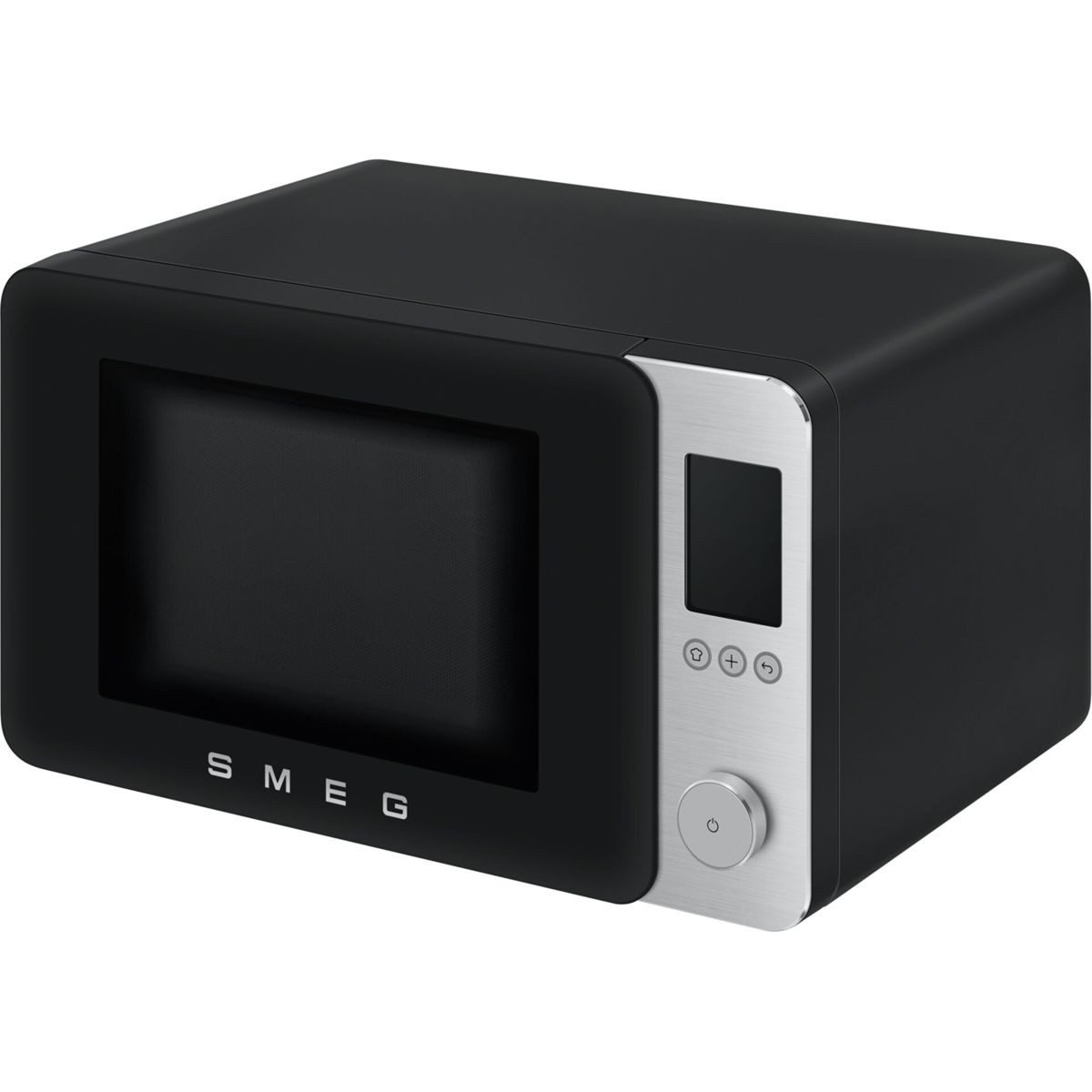 Smeg MOC02BLMEU Kombi-Tisch-Mikrowelle, Schwarz, 9 Funktionen