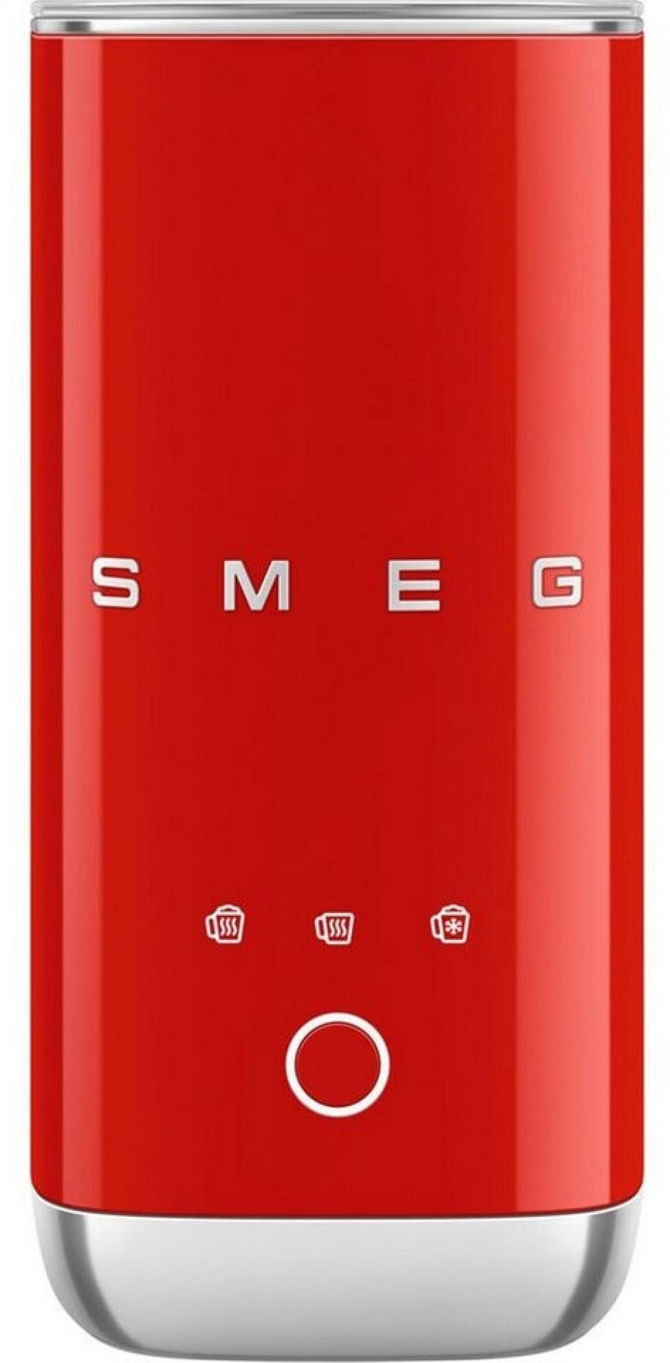 Smeg MFF02RDEU Kompakt-Milchaufschäumer Rot 50 Style