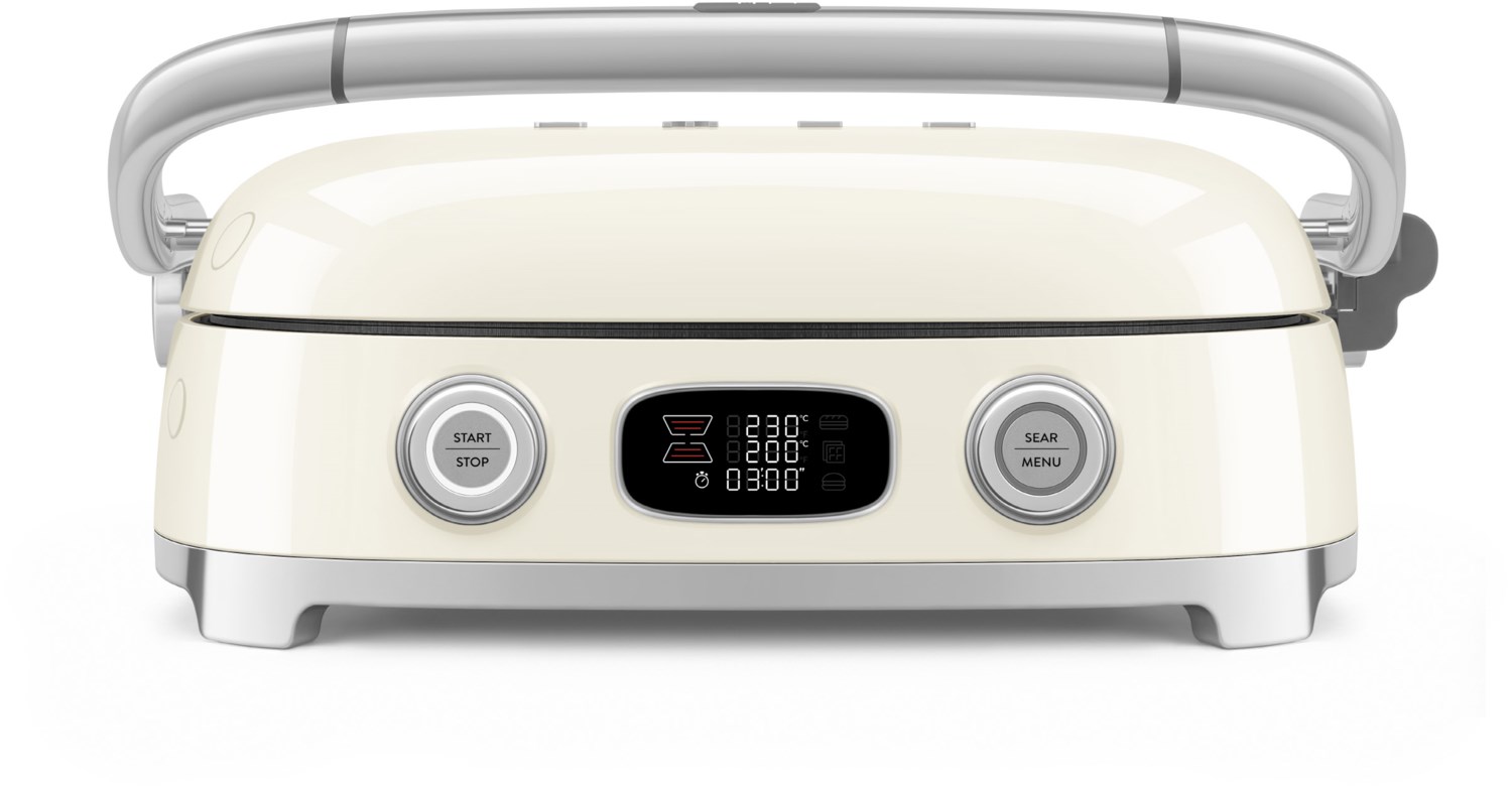 Smeg MGF01CREU Multifunktion-/Kontaktgrill 2.000 Watt,