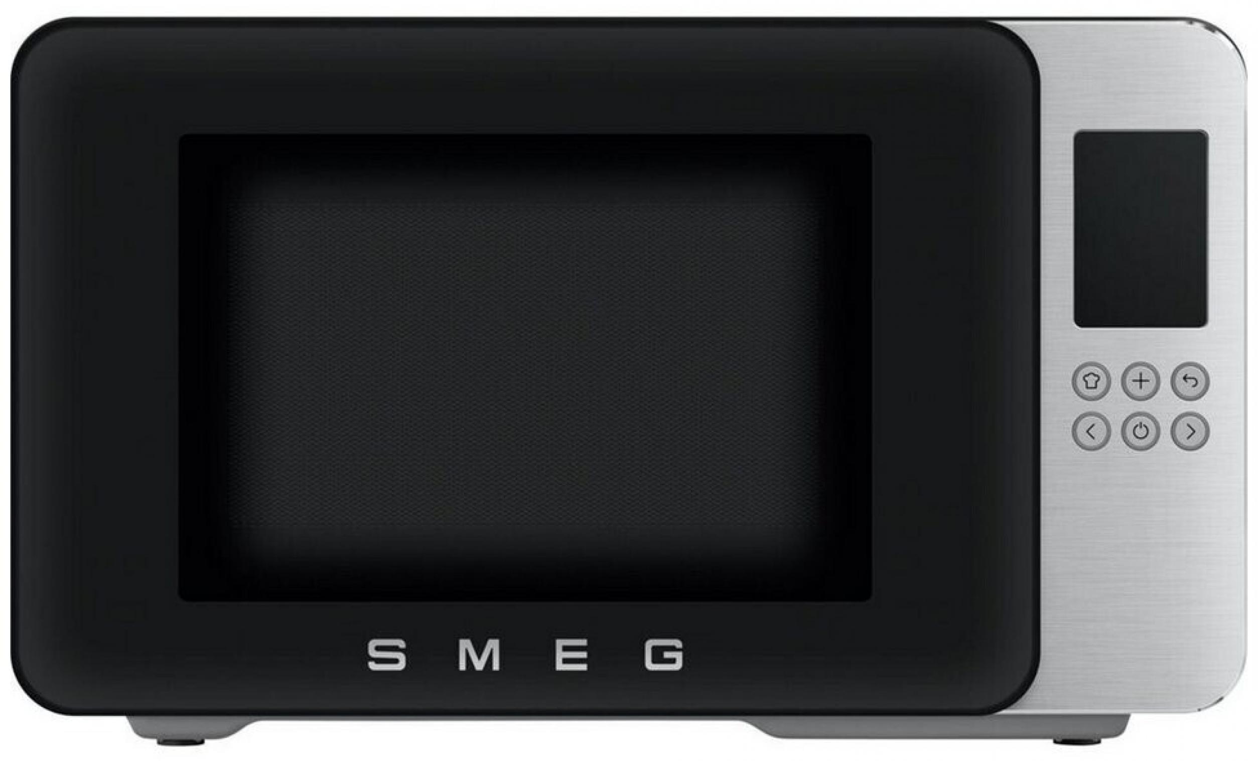 Smeg MOC01BLMEU Stand-Kombi-Mikrowelle, Schwarz, 4 Funktionen,