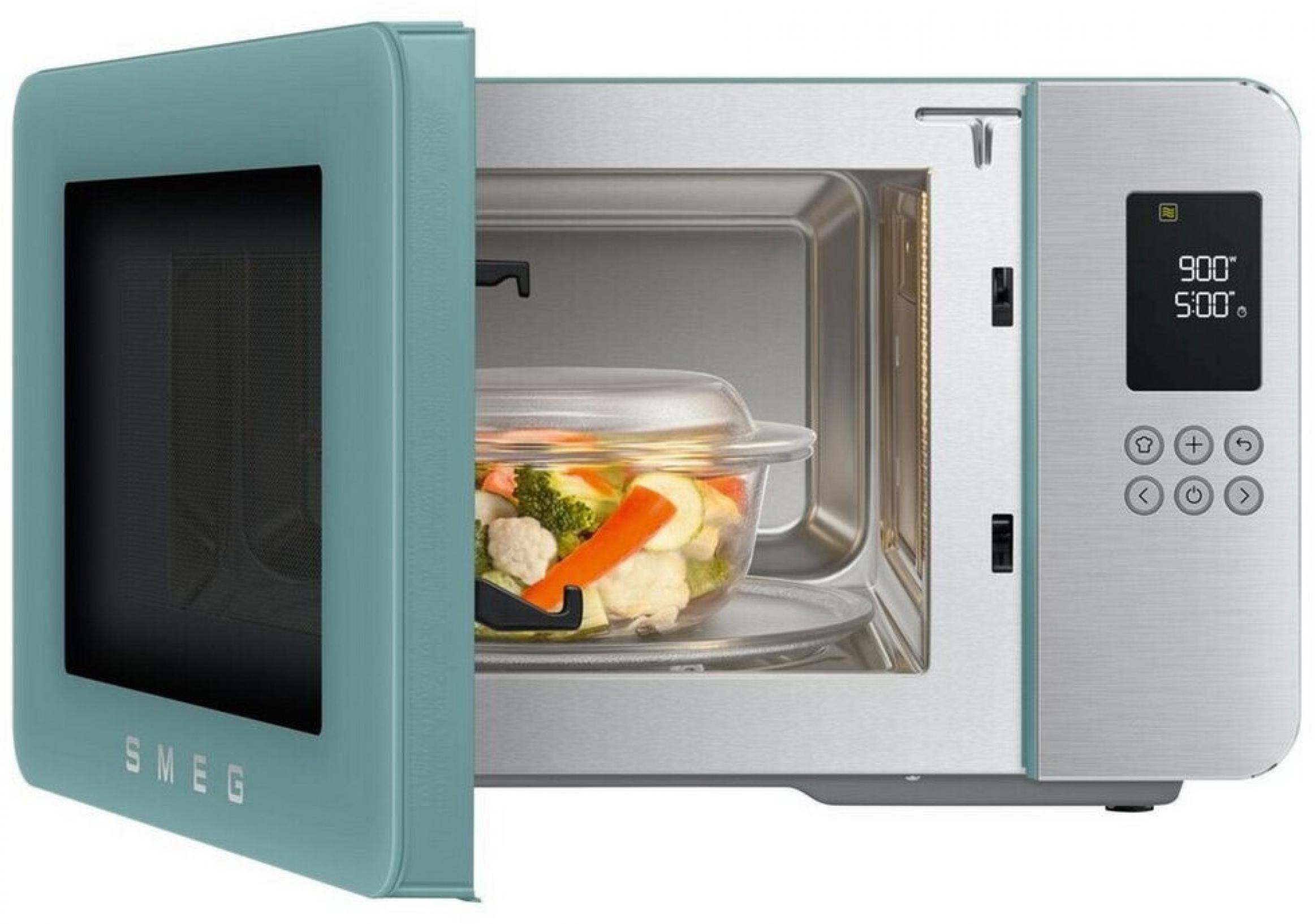 Smeg MOC01EGMEU Stand-Kombi-Mikrowelle, Emerald Green, 4 Funktionen