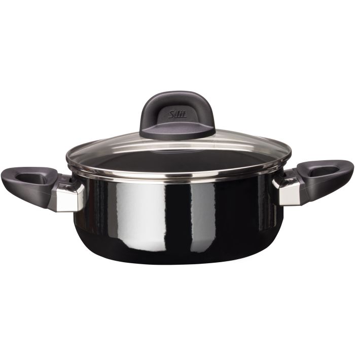 Silit 2101303190 Modesto Line Kochtopf 20cm schwarz
