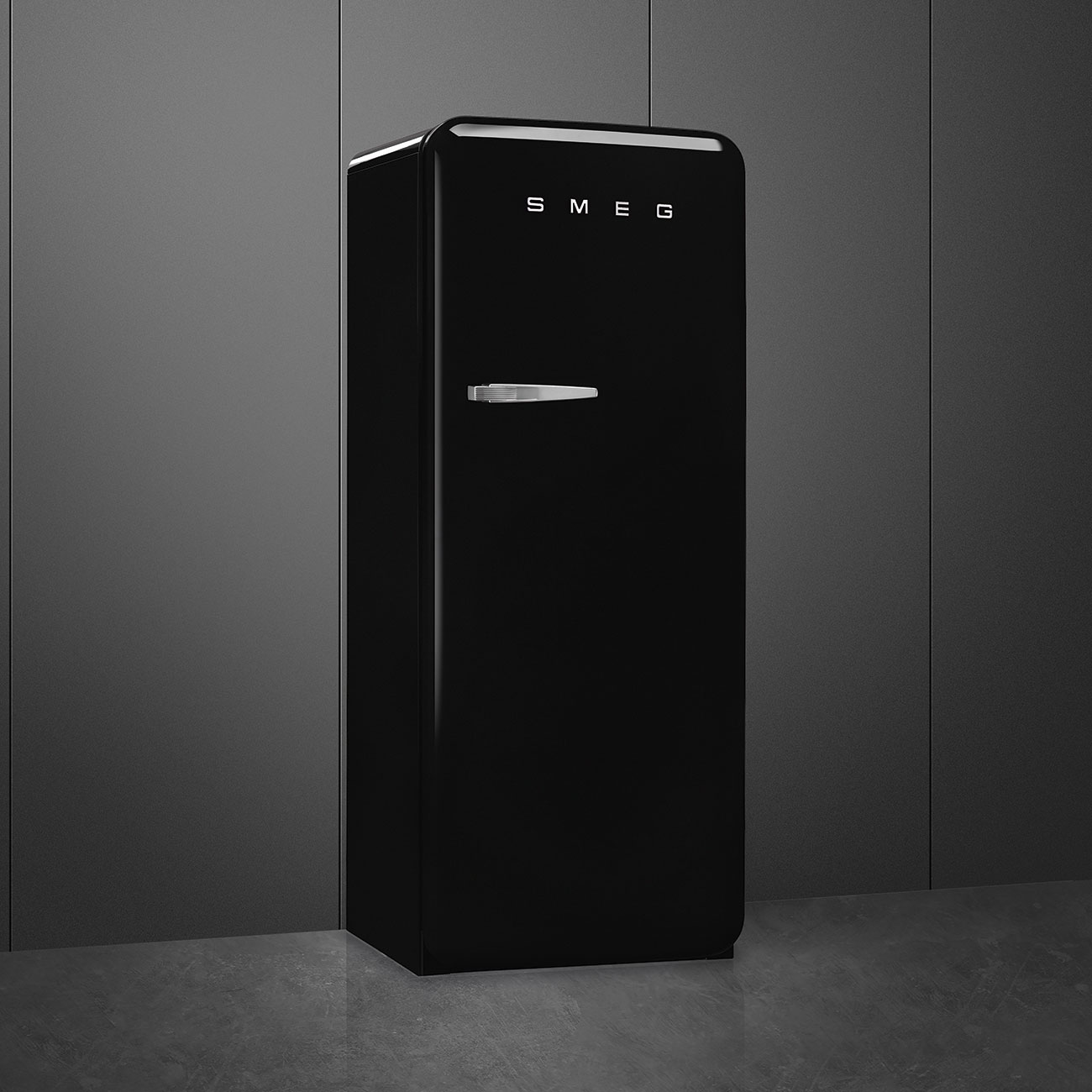 Smeg FAB28RBL5 Kühlschrank Rechtsanschlag Schwarz 50s Style, EEK: D