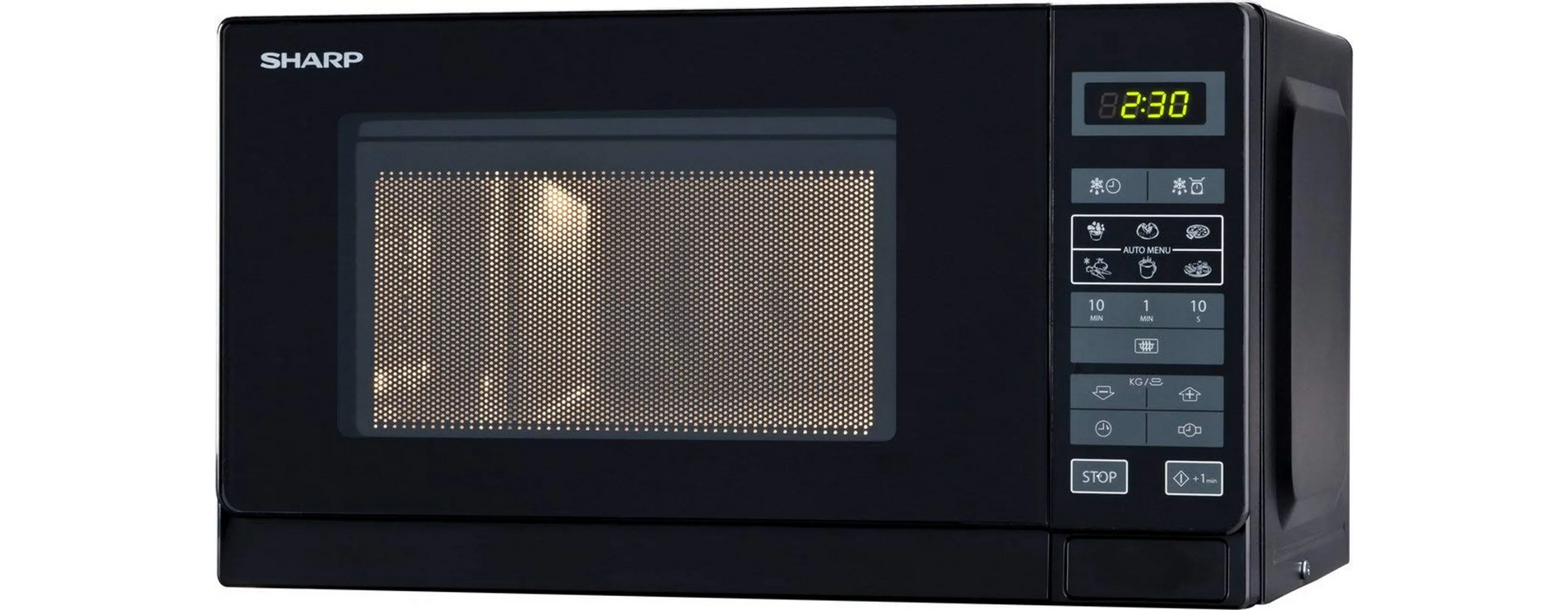 Sharp R242BKW Solo-Mikrowelle Schwarz