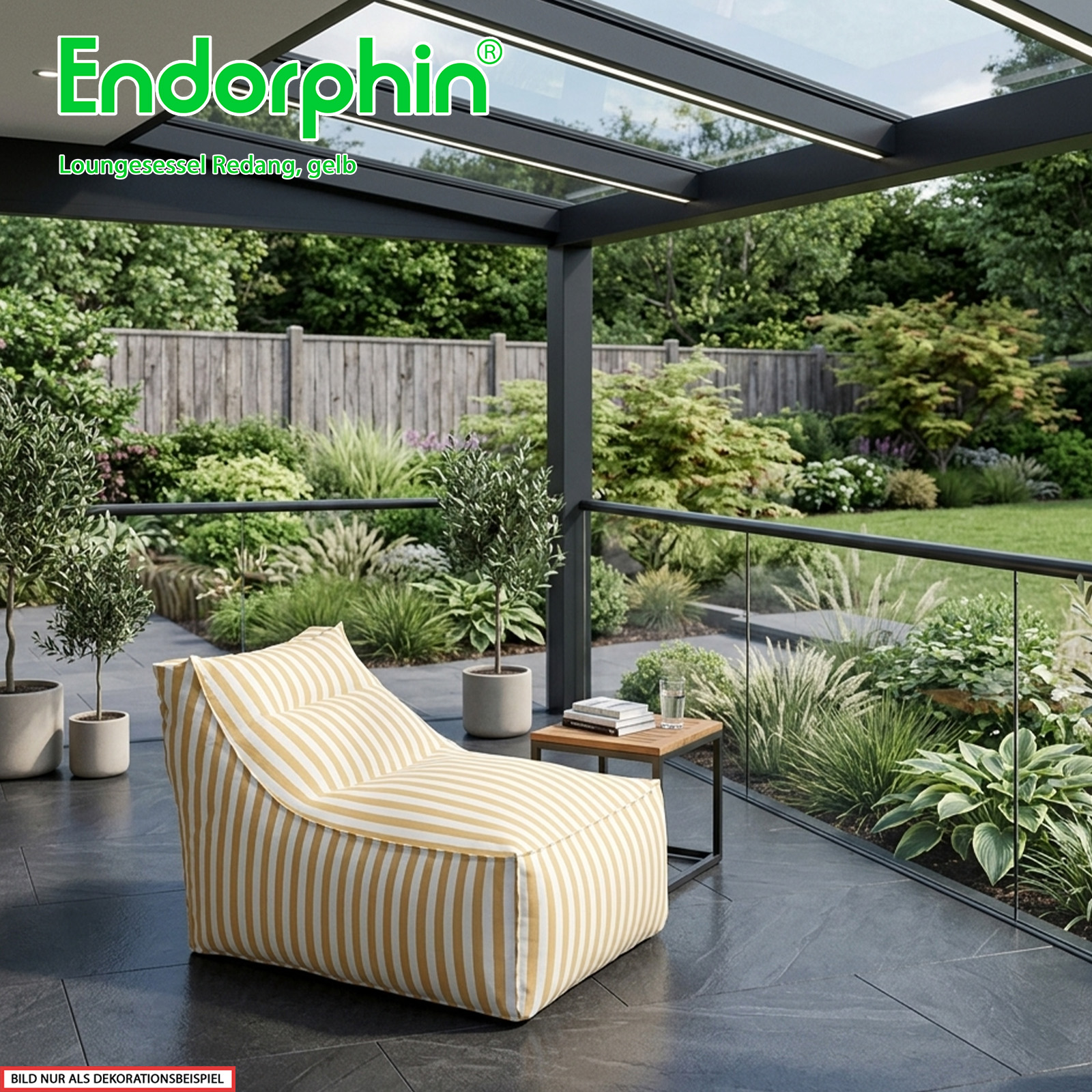 Endorphin Loungesessel Redang Gelb, Gartenmöbel, Indoor Outdoor Möbel