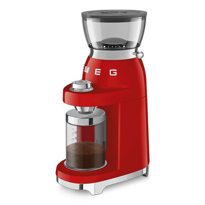 Smeg CGF03RDEU Kaffeemühle 50`s Style Rot