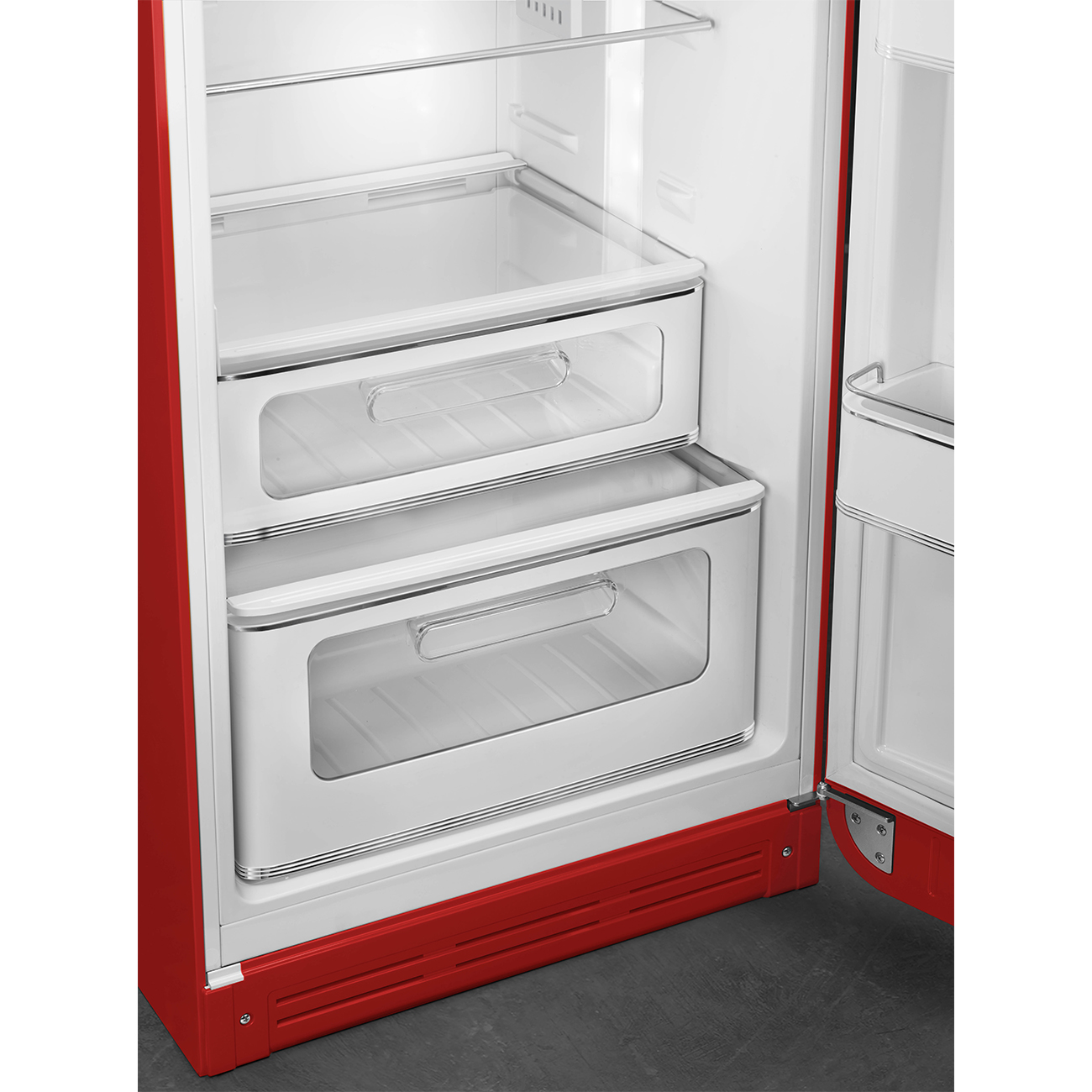 Smeg FAB30RRD6 Kühl-/Gefrierkombination Rechtsanschlag Rot 50s Style, EEK: C