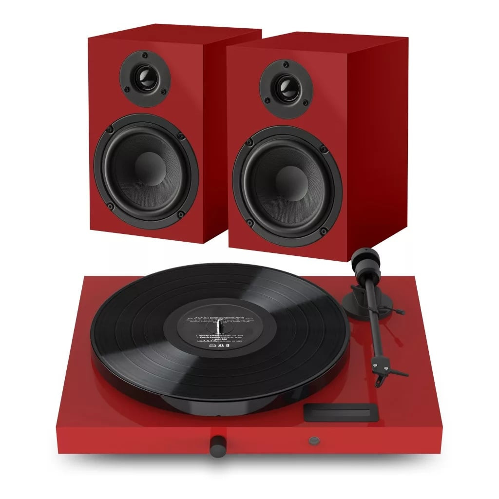 Pro-Ject Juke Box E1 Set 2 Hochglanz Rot