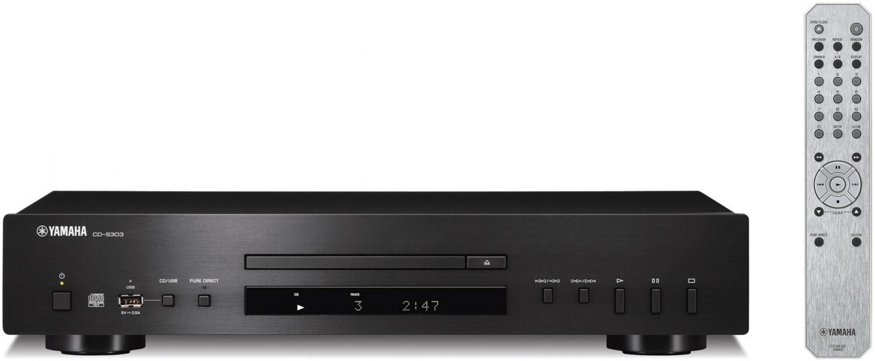 Yamaha CD-S303 CD Player schwarz