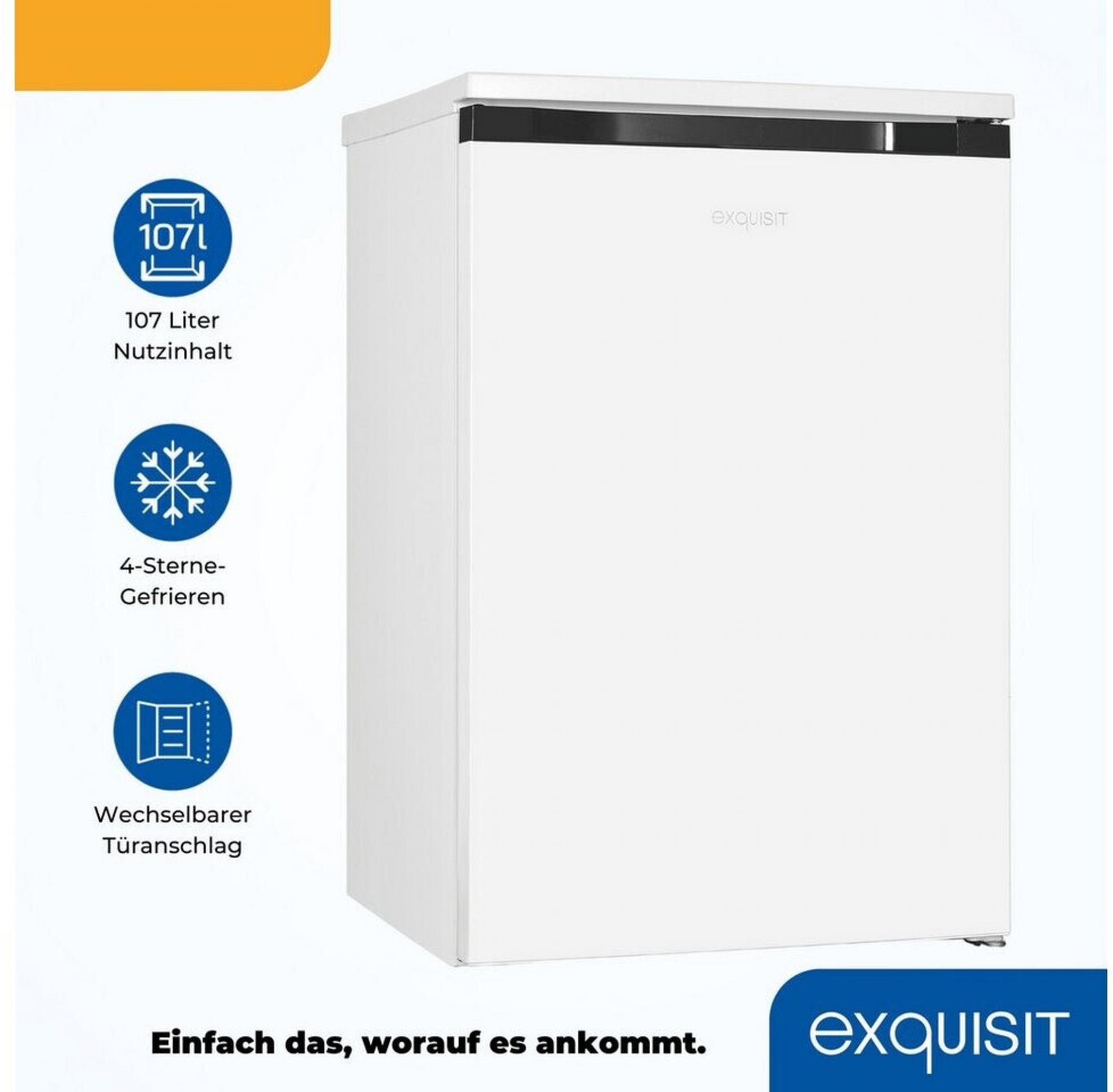 Exquisit KS15-4-051C weiss Kühlschrank mit Gefrierfach