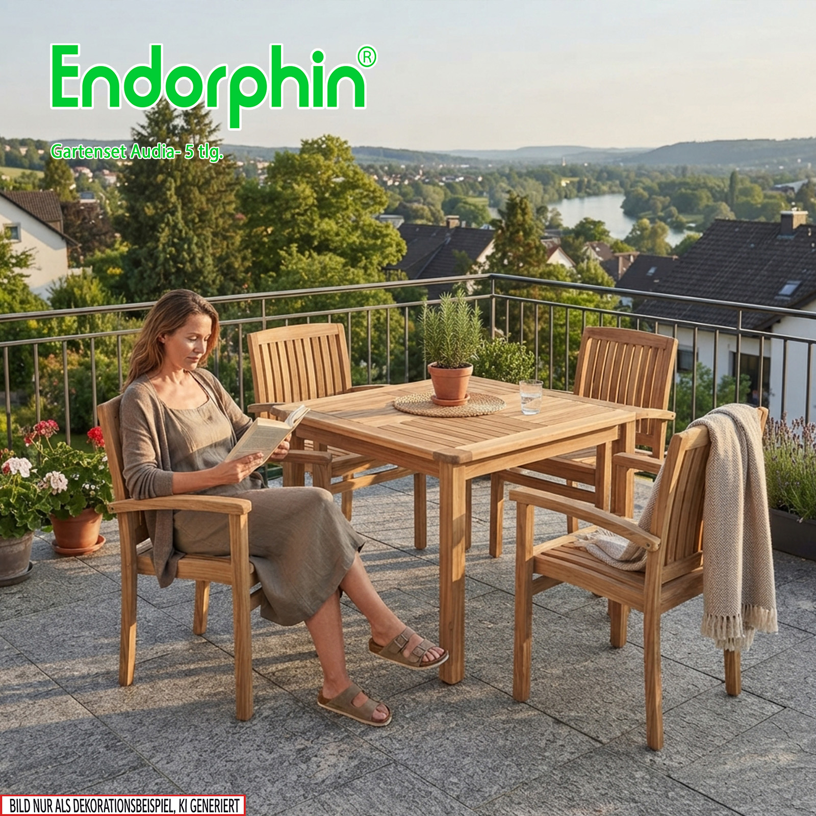Endorphin Audia Gartenmöbel Set 5tlg.
