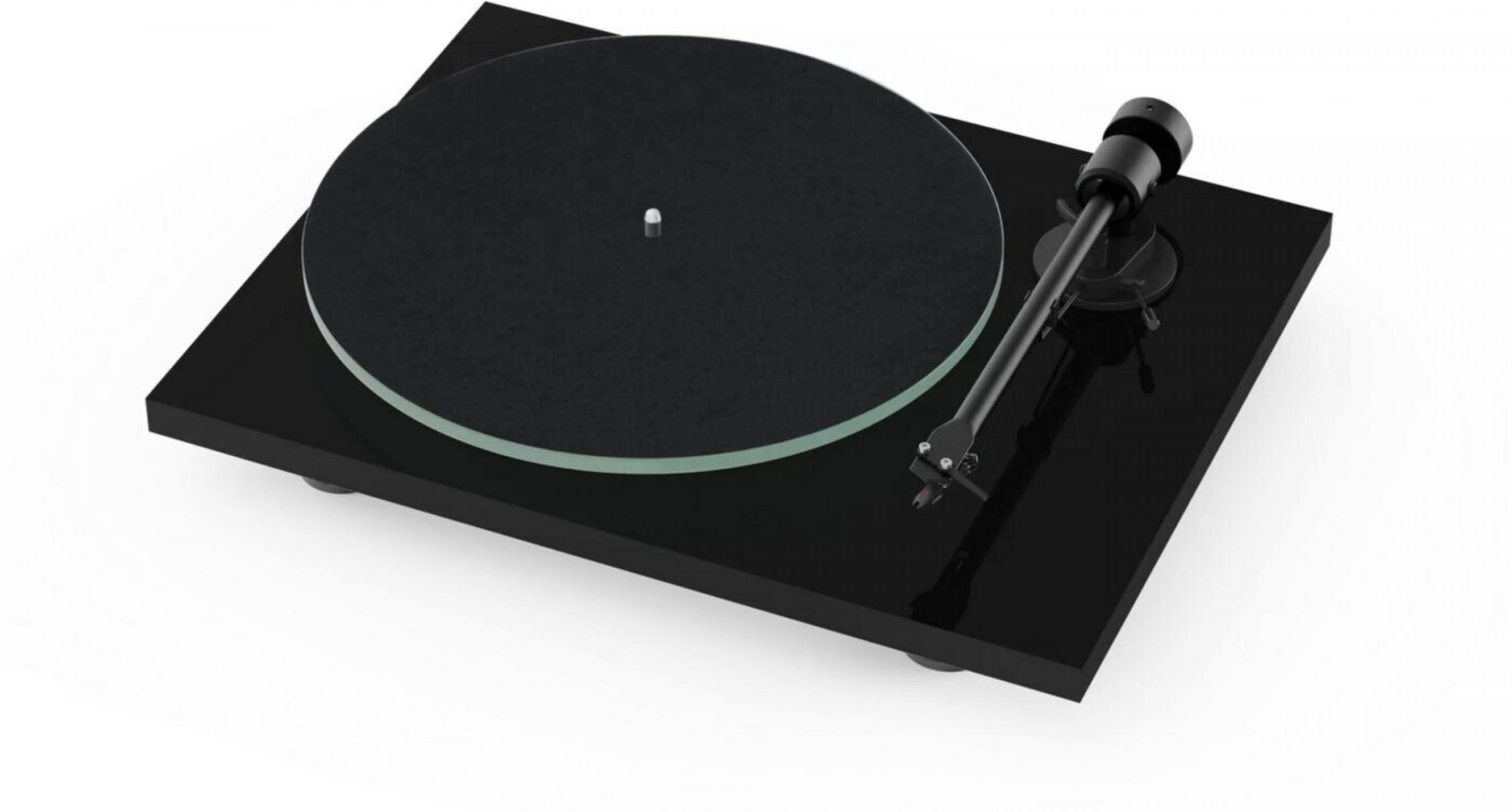 Pro-Ject T1 Evo Phono schwarz hochglanz mit Ortofon OM10 Tonabnehmer