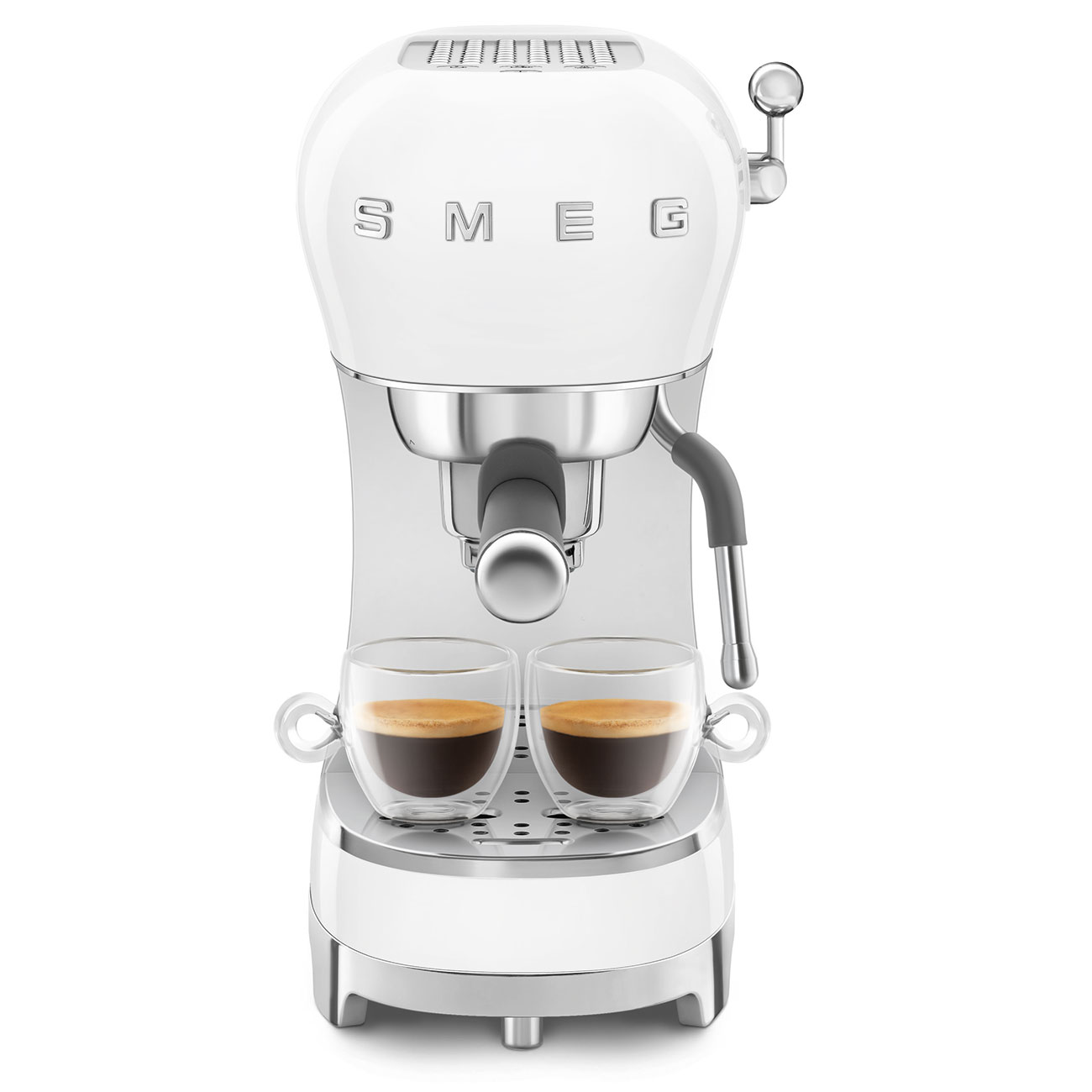 Smeg ECF02WHEU Espresso-Kaffeemaschine weiß 50`s Style Aussteller