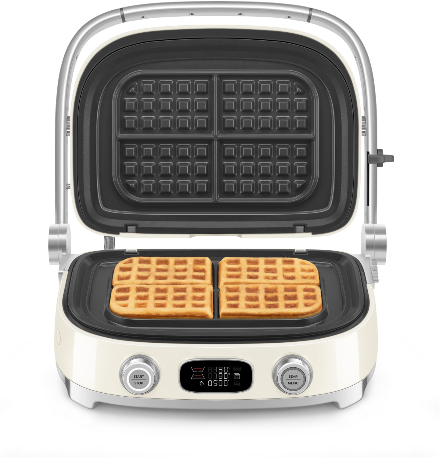 Smeg MGF01CREU Multifunktion-/Kontaktgrill 2.000 Watt,