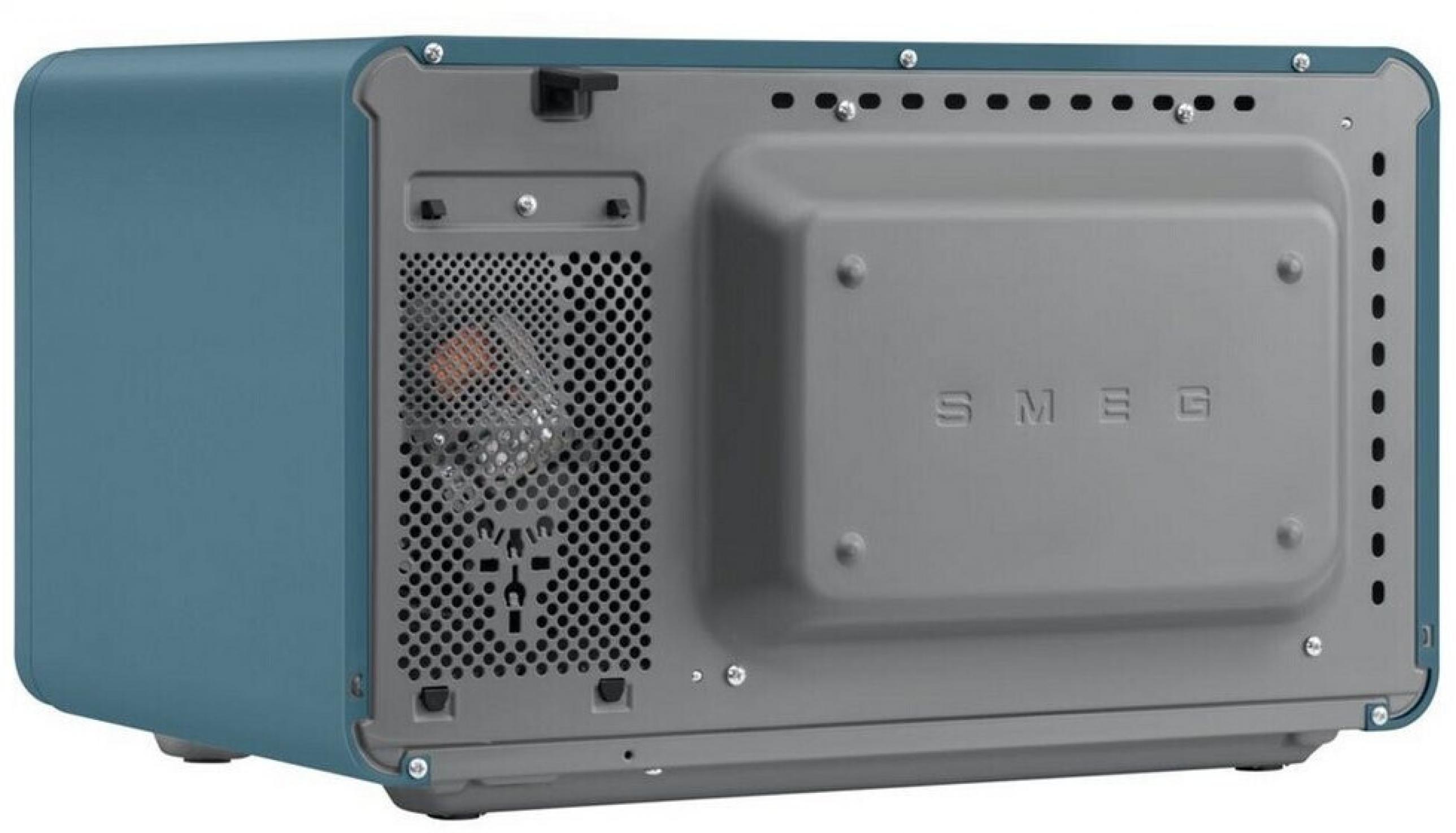 Smeg MOC01SBMEU Stand-Kombi-Mikrowelle, Storm Blue, 4 Funktionen
