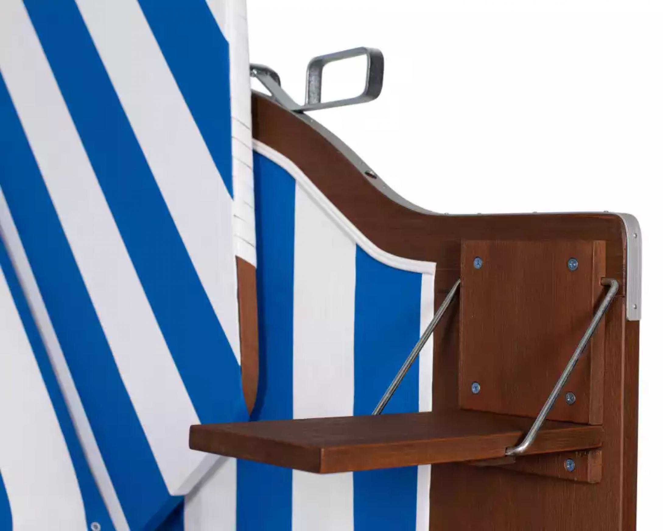 deVries Strandkorb Profi Ostsee Fehmarn weiß Dessin 991