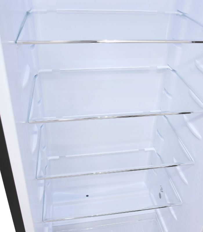 Exquisit RKS325-V-H-161 E Retro-Kühlschrank mattschwarz, ohne Gefrierfach