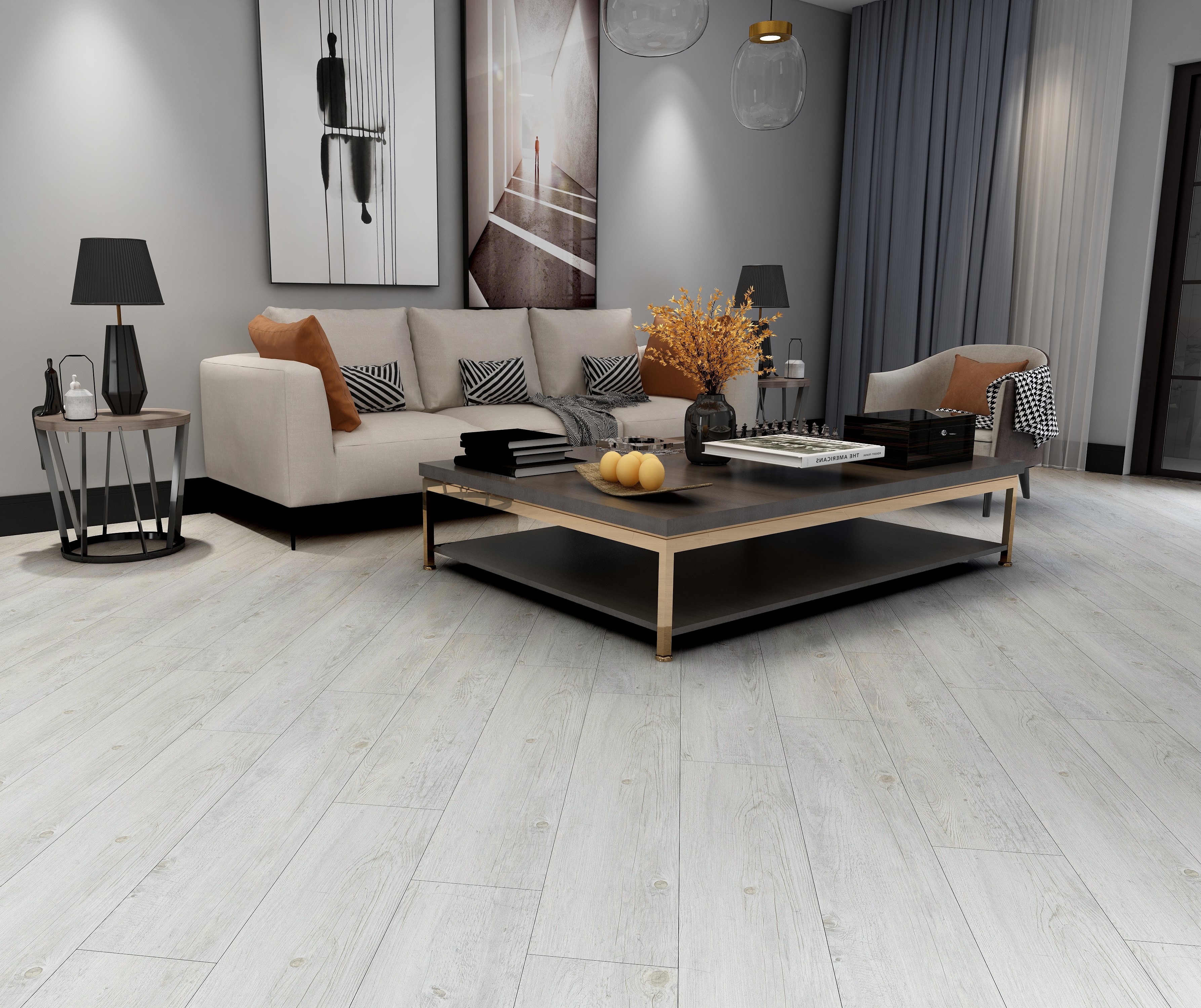 Endorphin Vinylboden selbstklebend in Holzoptik Beigegrau 2,93qm