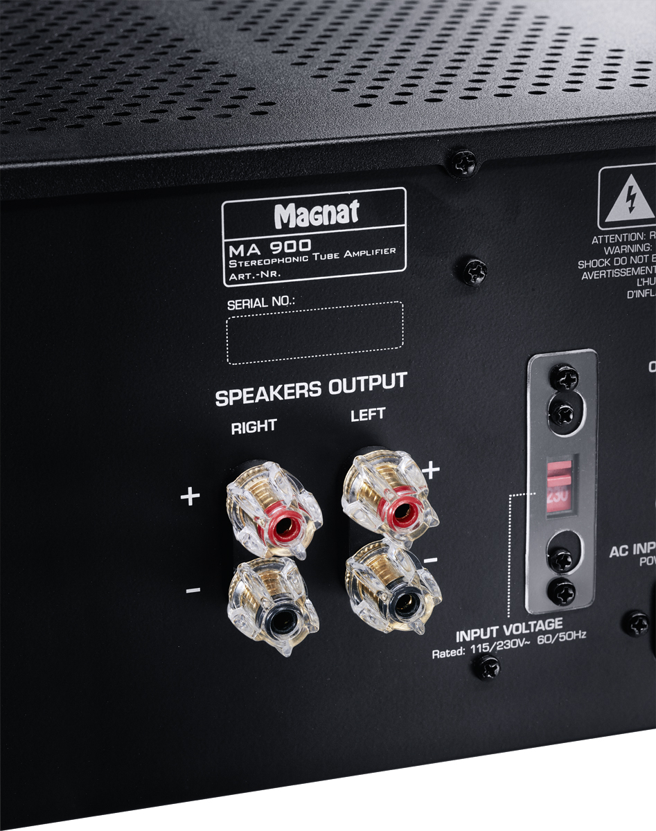 Magnat MA 900, schwarz Stereo Hybrid-Verstärker Skonto Aktion