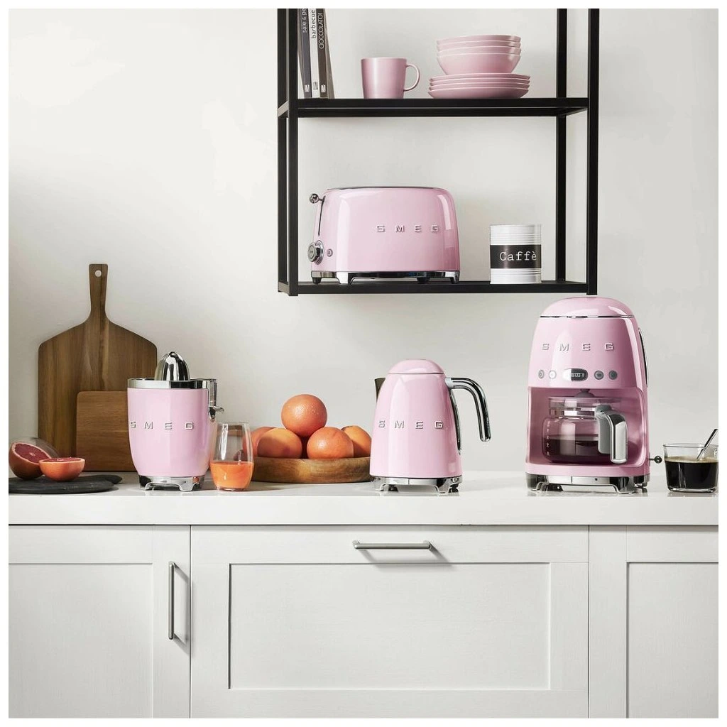 Smeg DCF02PKEU Filterkaffeemaschine Cadillac Pink 50s Style Jubiläumsaktion - 60 Monate Geräteschutz