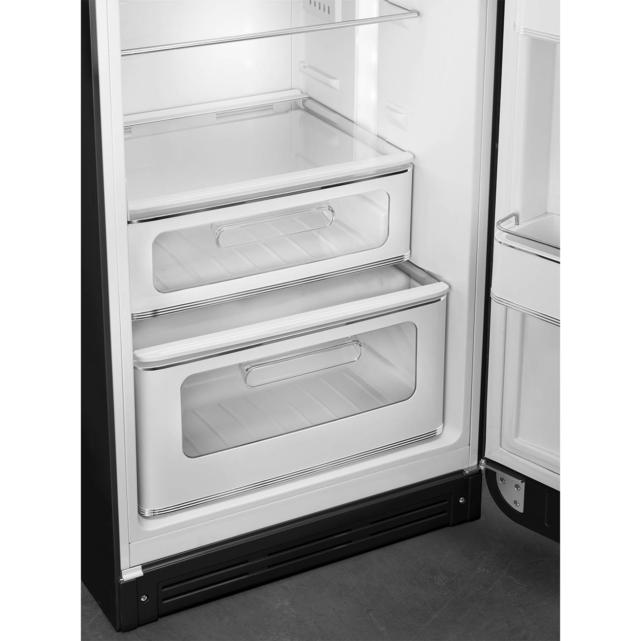 Smeg FAB30RBL5 Kühl-/Gefrierkombination Rechtsanschlag Schwarz 50s Style, EEK: D