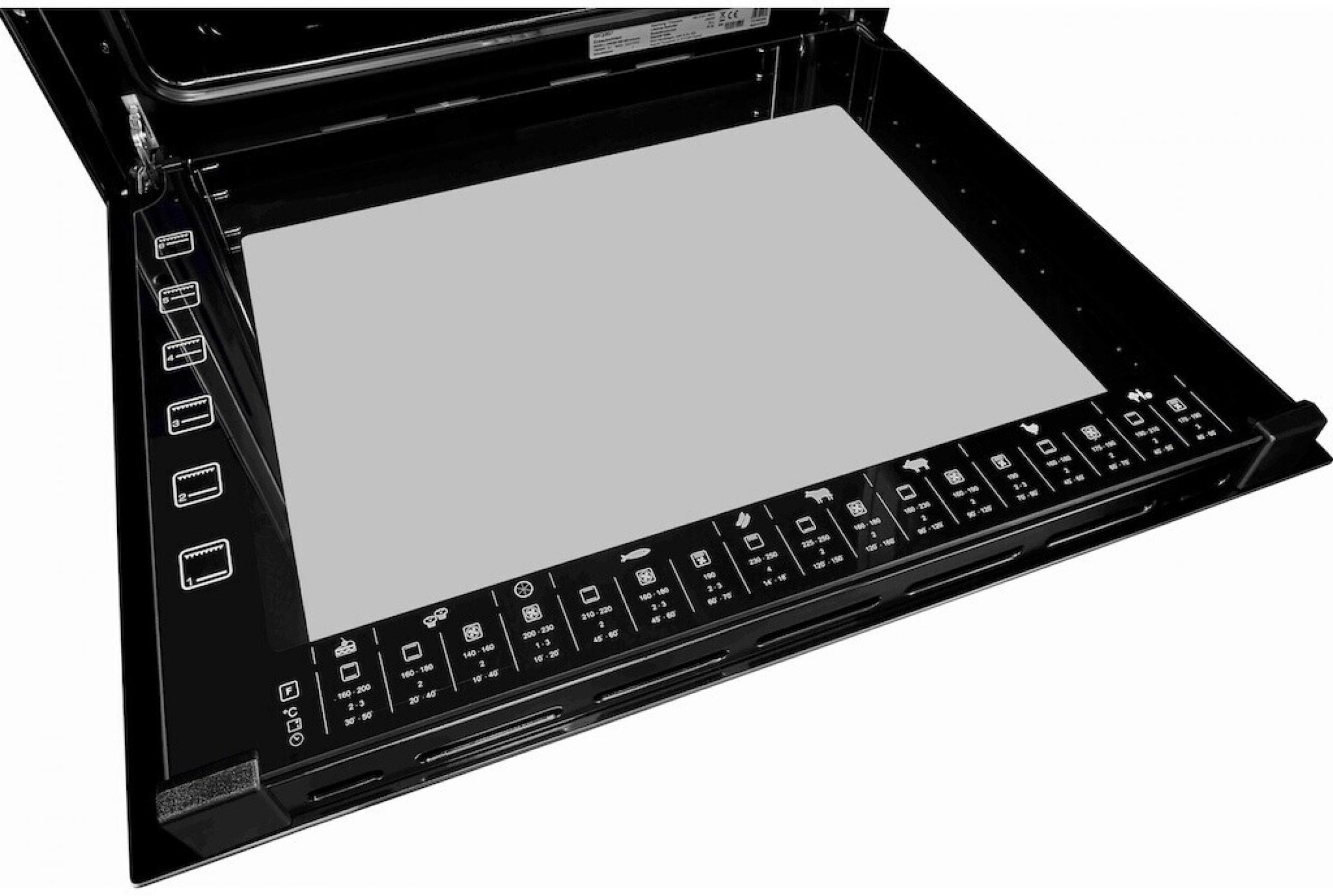 Exquisit EHE285-HBZ-020 Kochfeld mit Rahmen, schwarz, Einbau Herdset, EEK: A