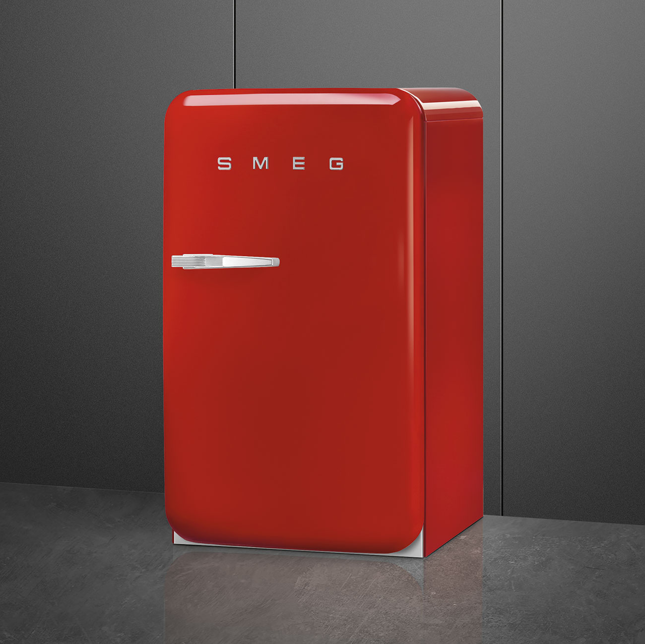 Smeg FAB10RRD5 Kühlschrank Rechtsanschlag Rot 50`s Style, EEK: E