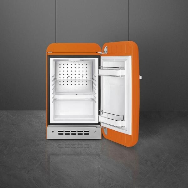 Smeg FAB5ROR6 Homebar Kühlschrank Rechtsanschlag Orange 50s Style 2025 Modell, EEK: C