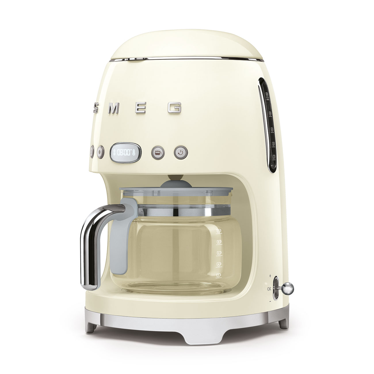 Smeg DCF02CREU Filterkaffeemaschine Creme 50s Style Jubiläumsaktion - 60 Monate Geräteschutz