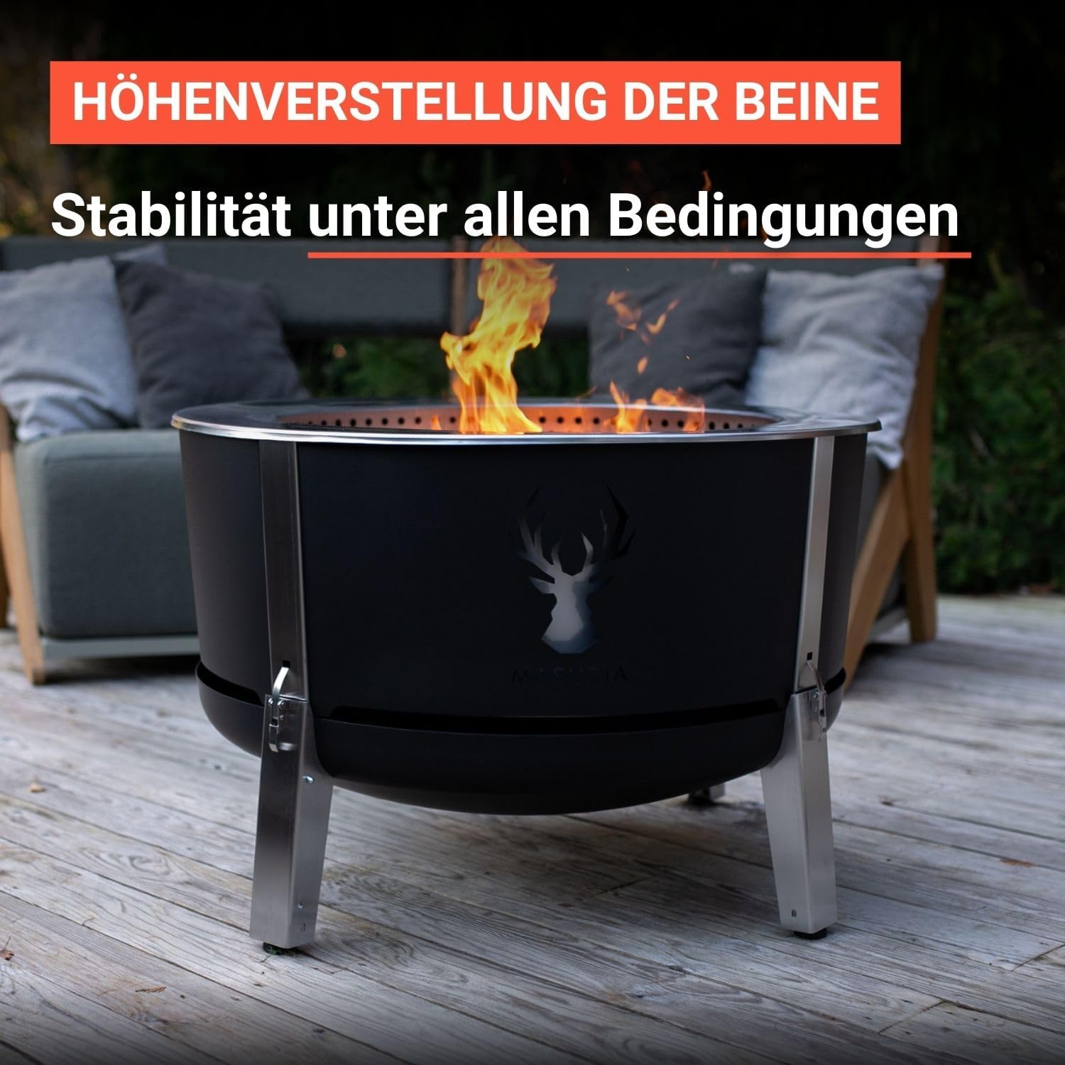 Masuria Wild Alpha 800 Schwarz Hirsch