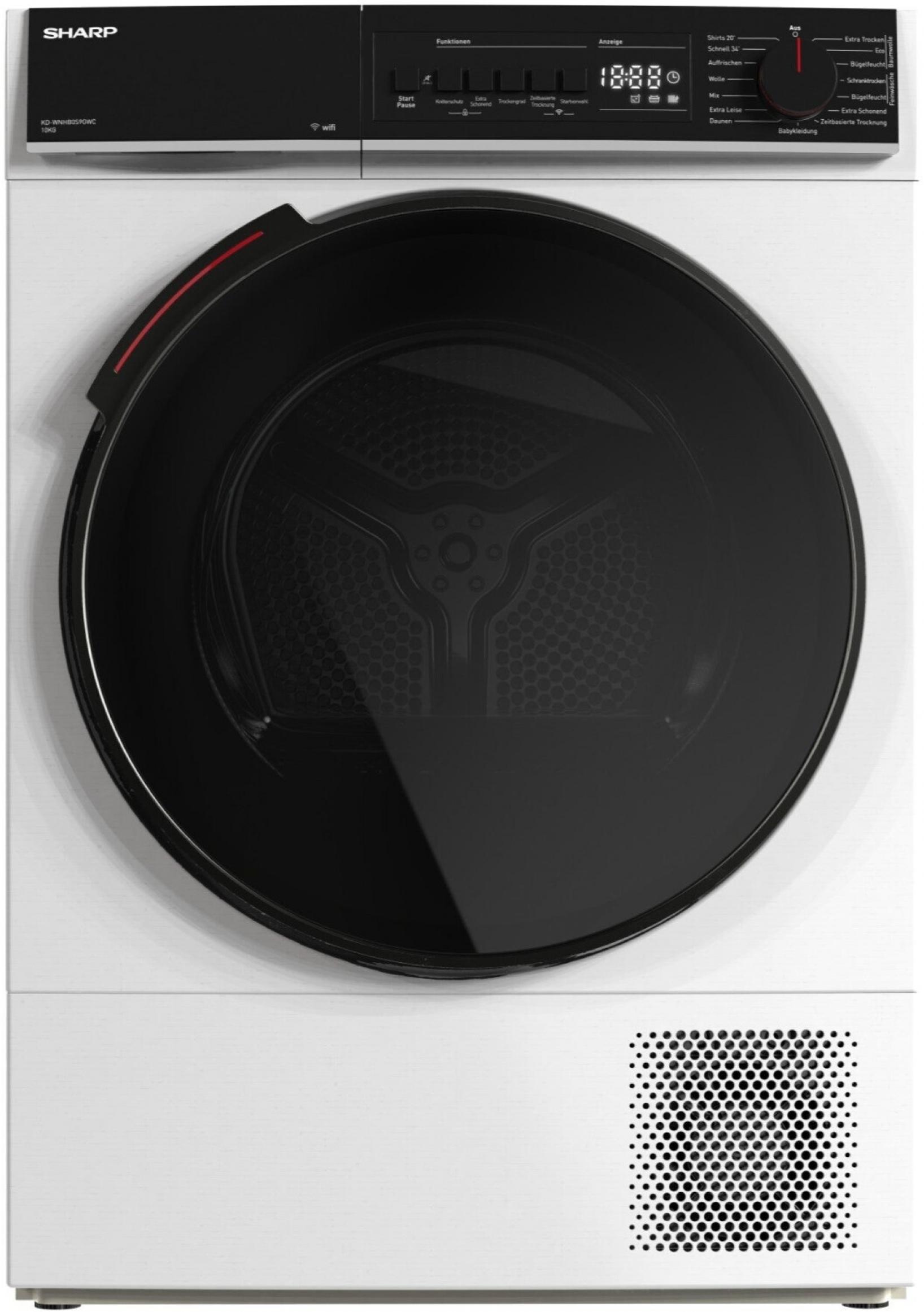 Sharp KD-WNHB0S9GWC-DE Smart 10 KG Wäschetrockner mit WLAN  10kg