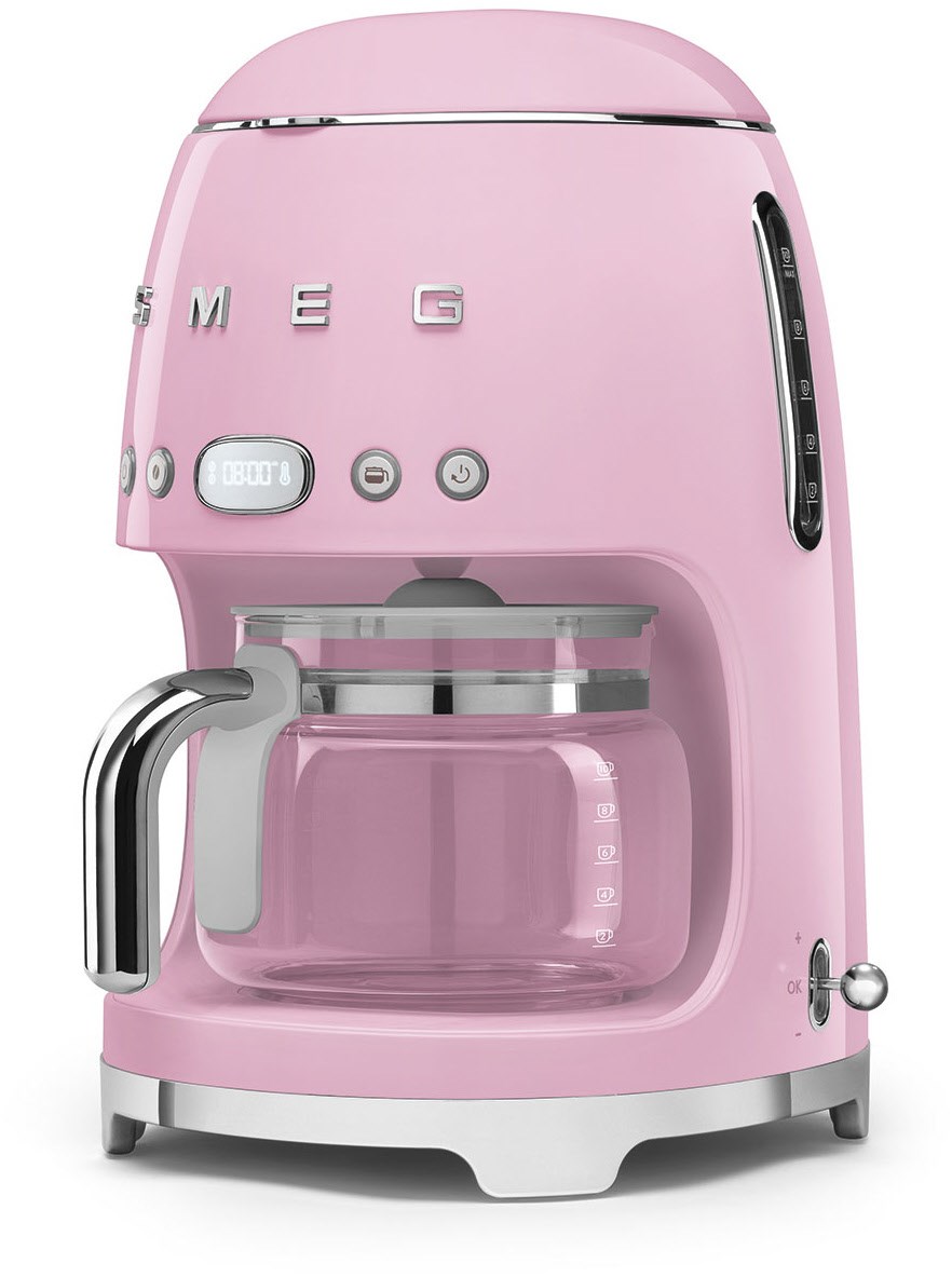 Smeg DCF02PKEU Filterkaffeemaschine Cadillac Pink 50s Style Jubiläumsaktion - 60 Monate Geräteschutz