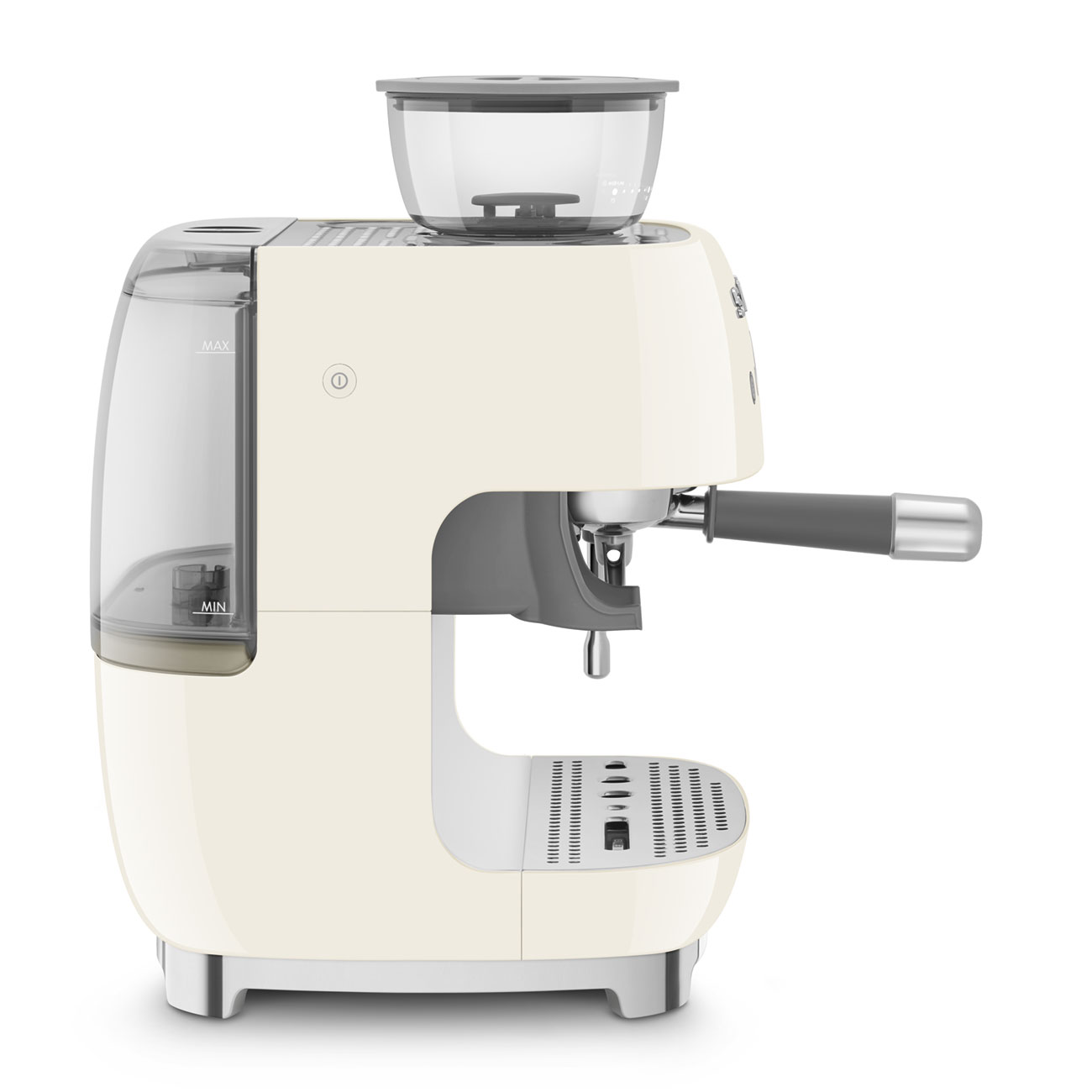 Smeg EGF03CREU Espressomaschine mit Mahlwerk creme 50`s Style Jubiläumsaktion - 60 Monate Geräteschutz