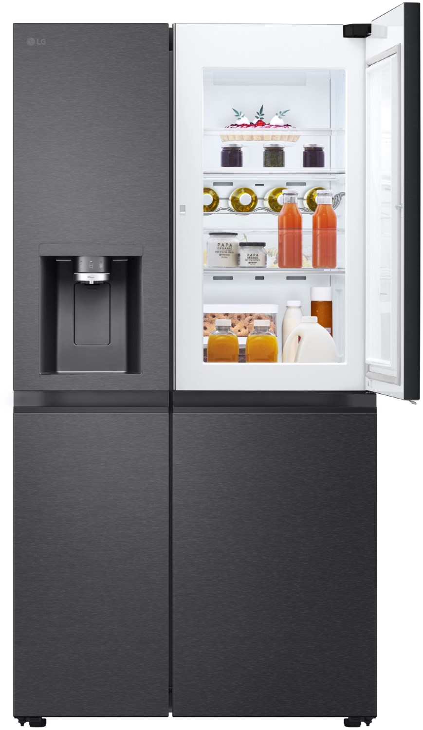 LG GSJE81EPBD Side by Side matte black EEK: D, 628L, Wassertank